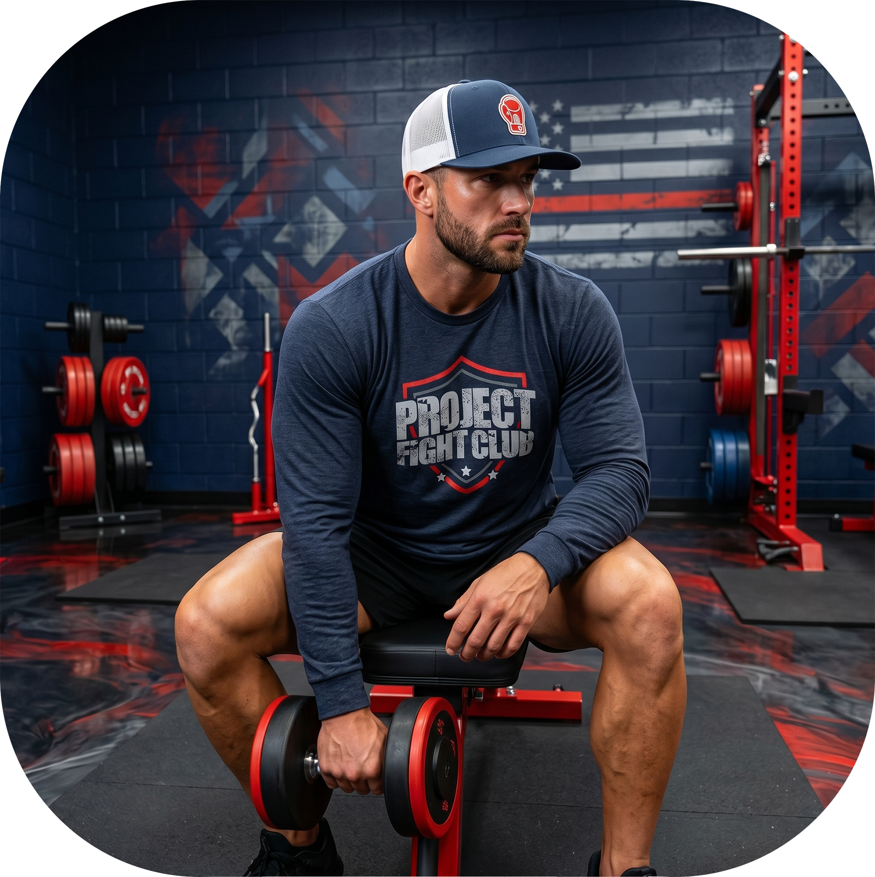 NAVY LONG SLEEVE TEE - HONOR FIREFIGHTERS & EMTs
