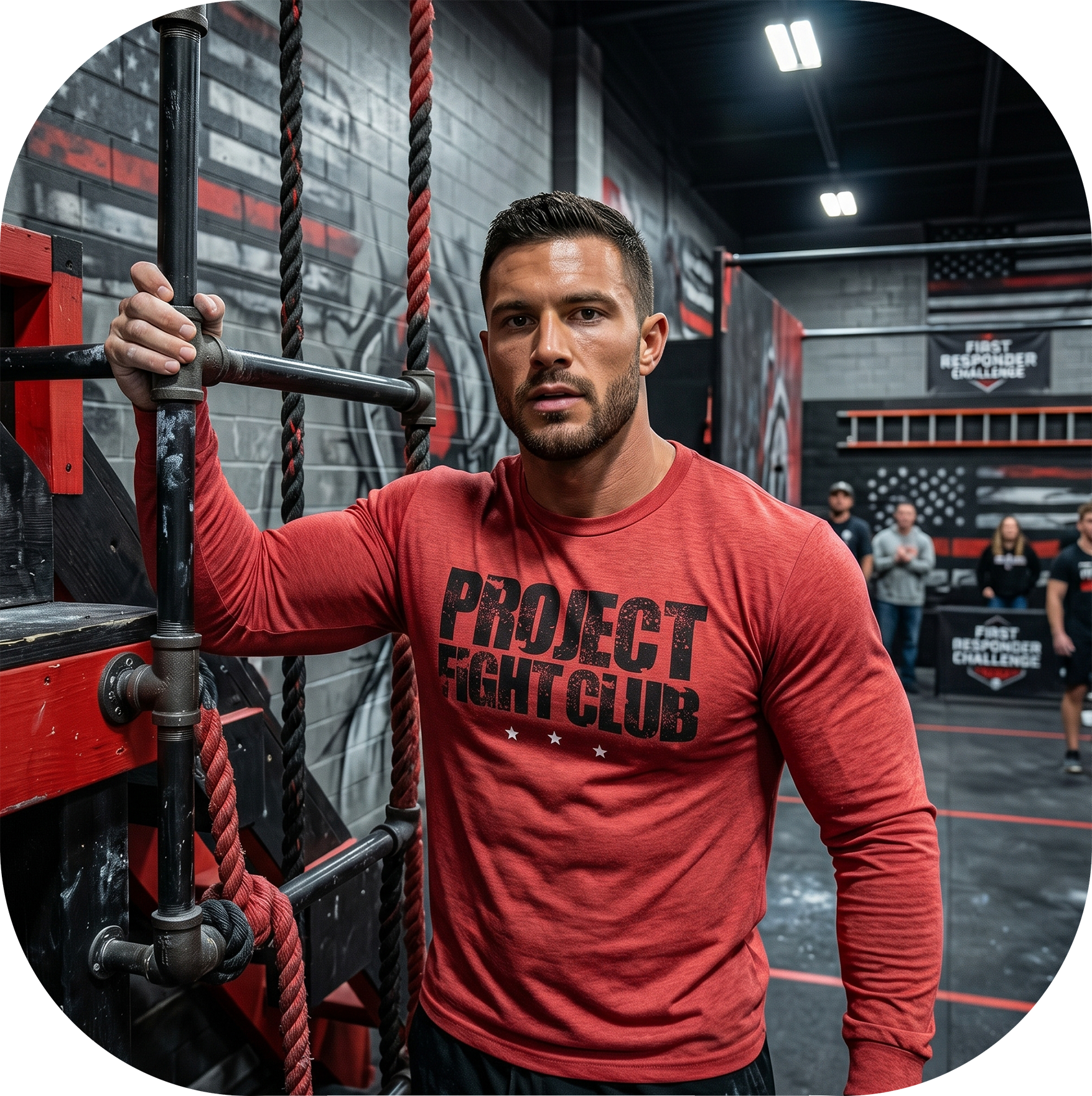 RED LONG SLEEVE TEE - HONOR FIREFIGHTERS & EMTs