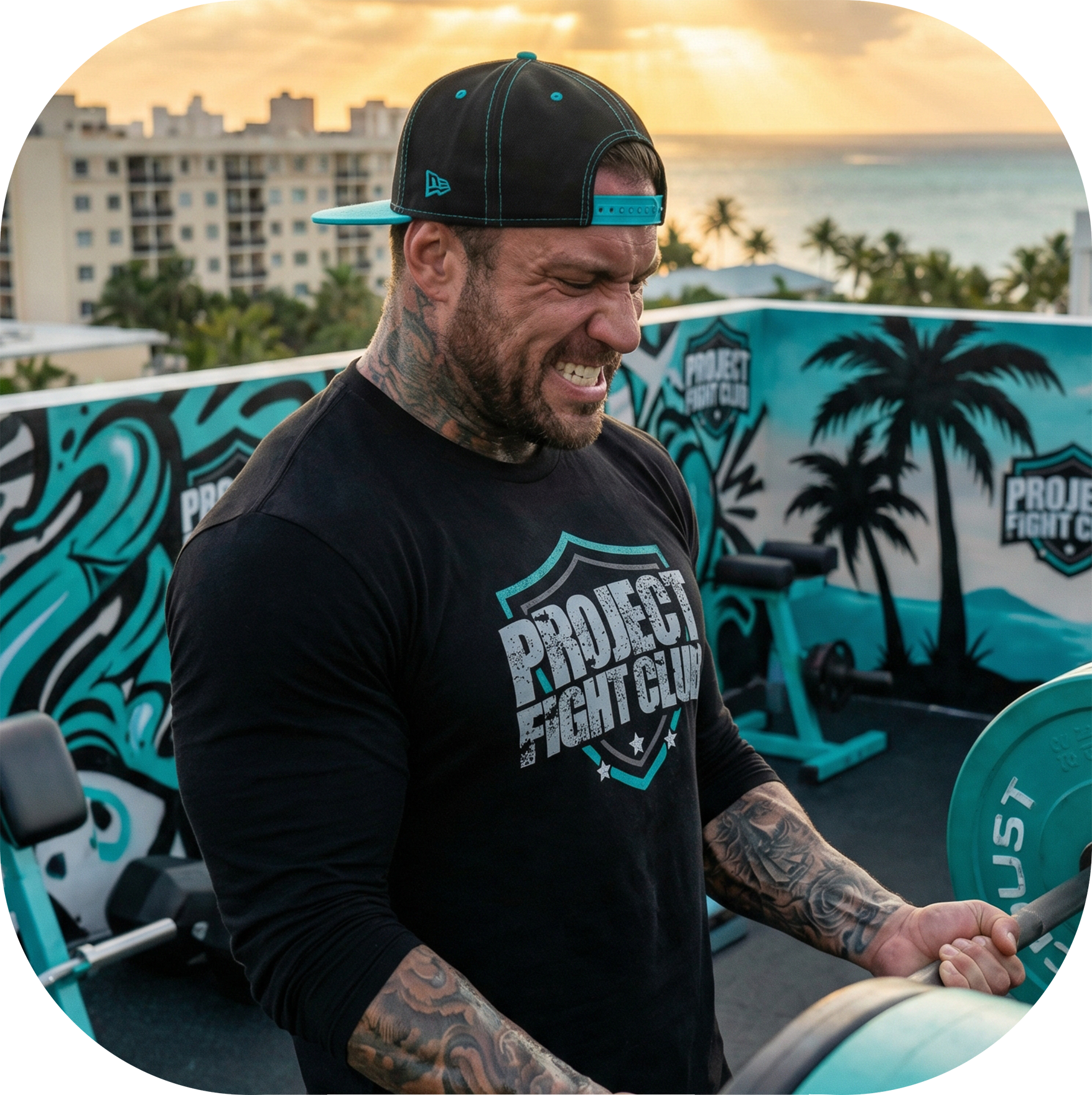 MENS BLACK LONG SLEEVE TEE #2 - FIGHT ADDICTION