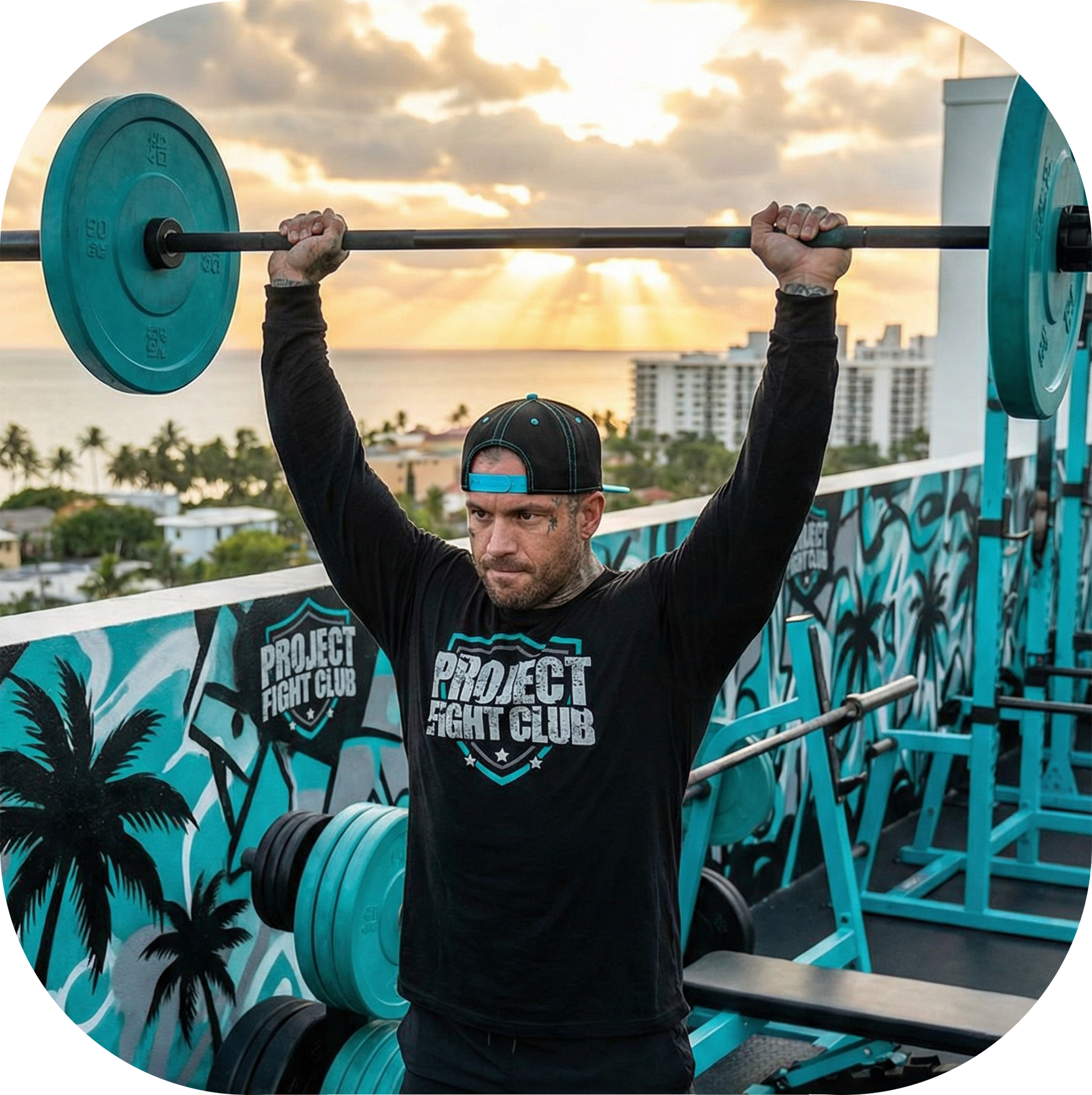 MENS BLACK LONG SLEEVE TEE #2 - FIGHT ADDICTION