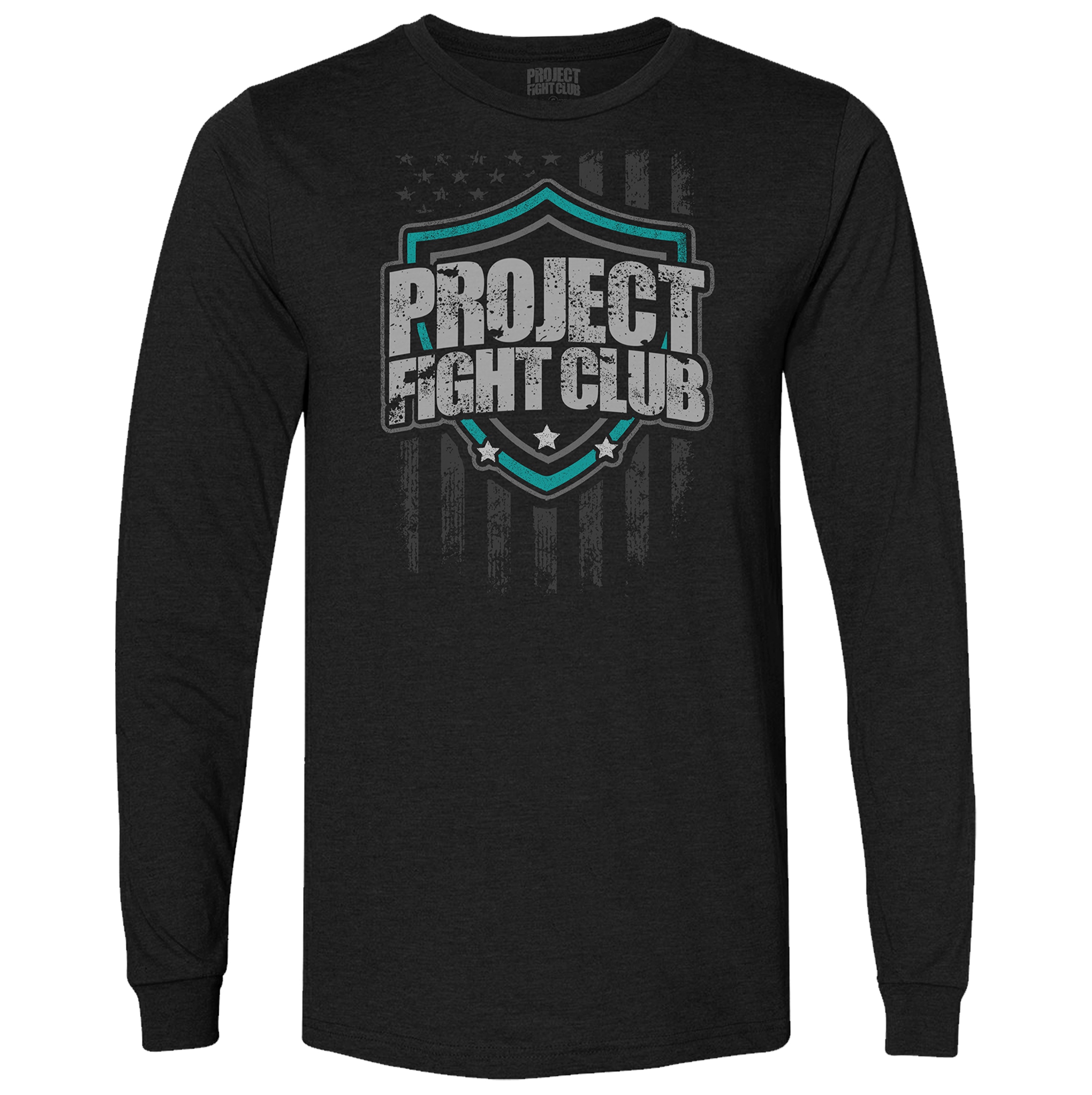 MENS BLACK LONG SLEEVE TEE #3 - FIGHT ADDICTION