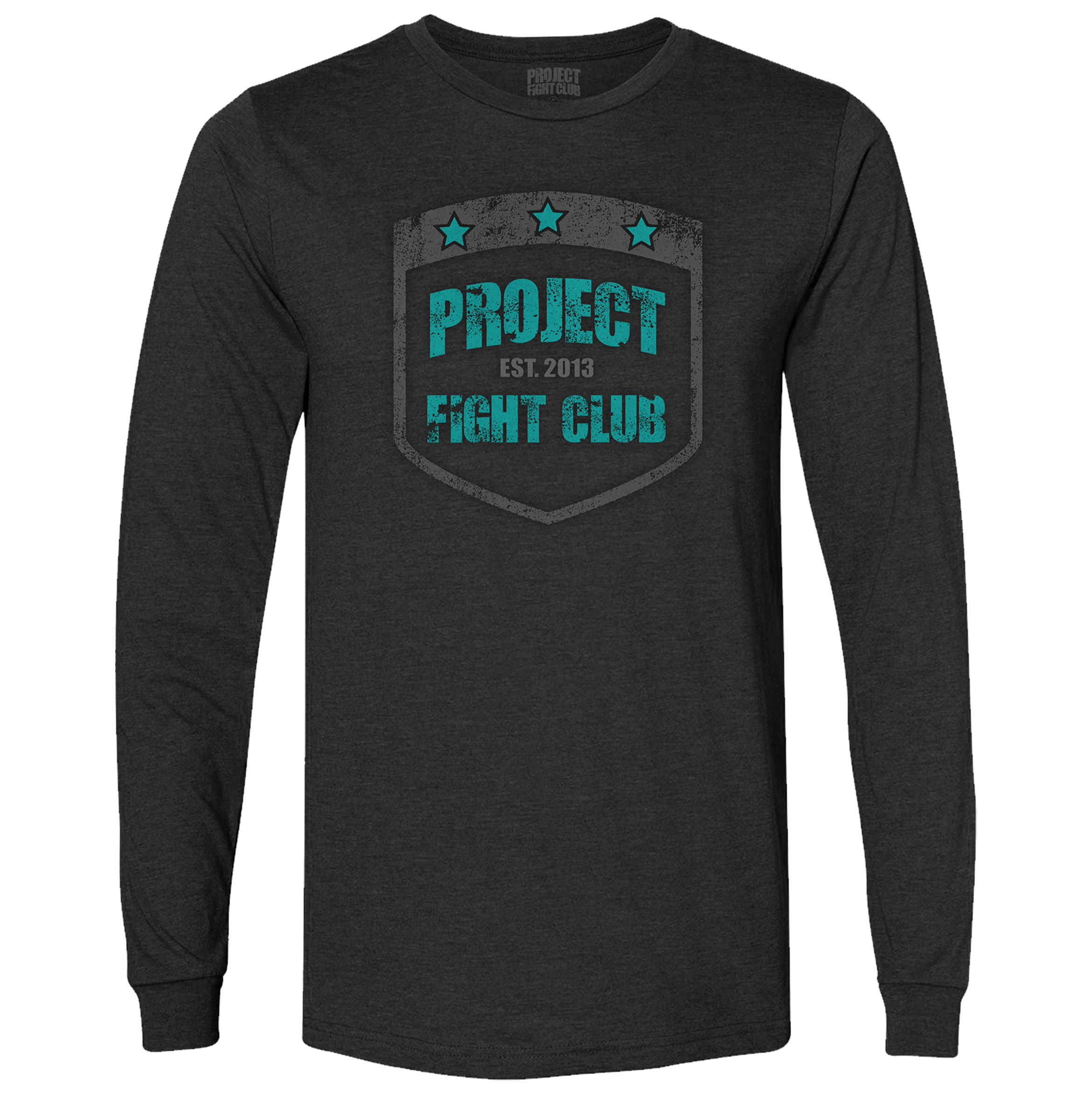 CHARCOAL LONG SLEEVE TEE - FIGHT ADDICTION