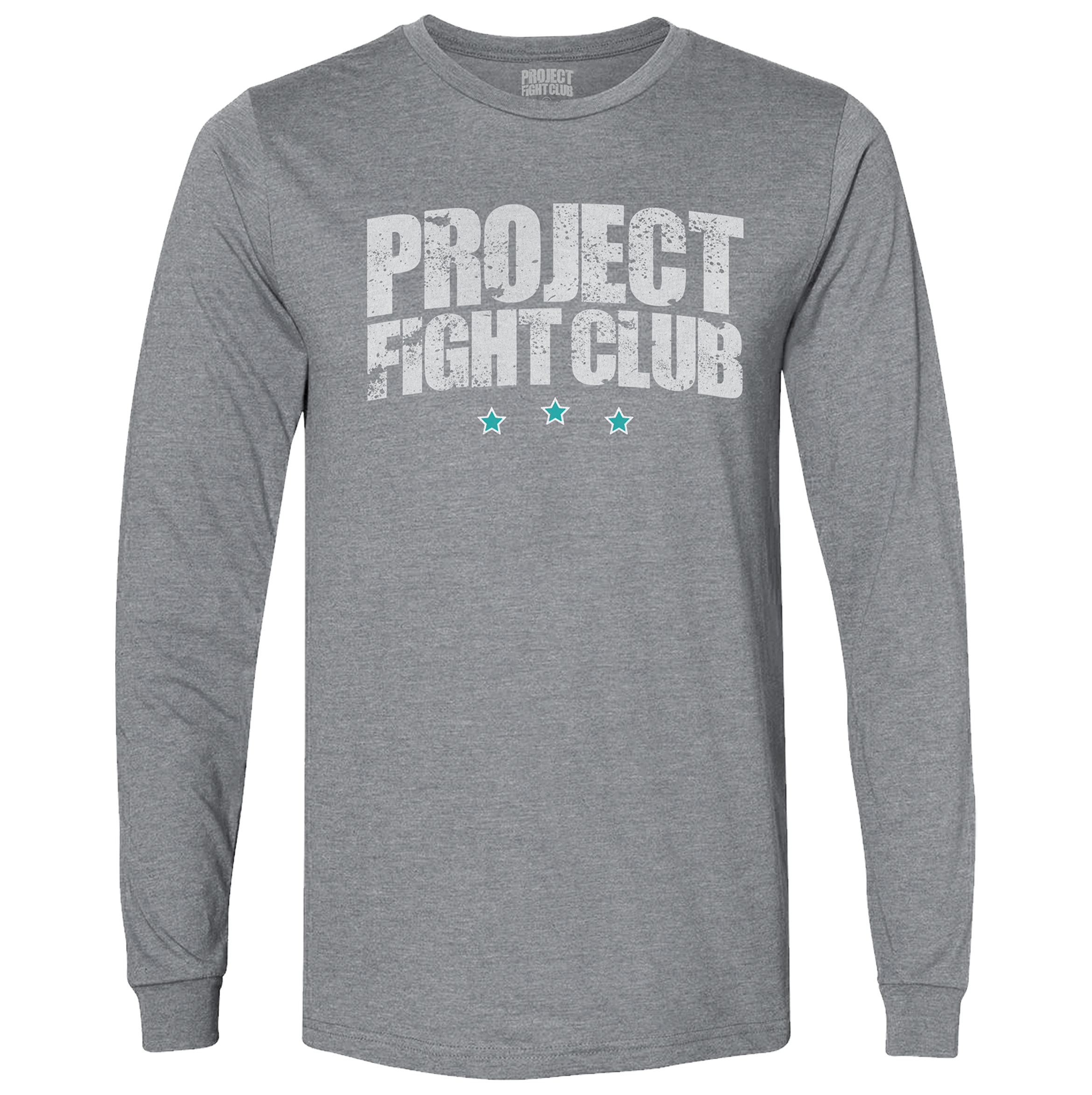 MENS GREY LONG SLEEVE TEE #2 - FIGHT ADDICTION
