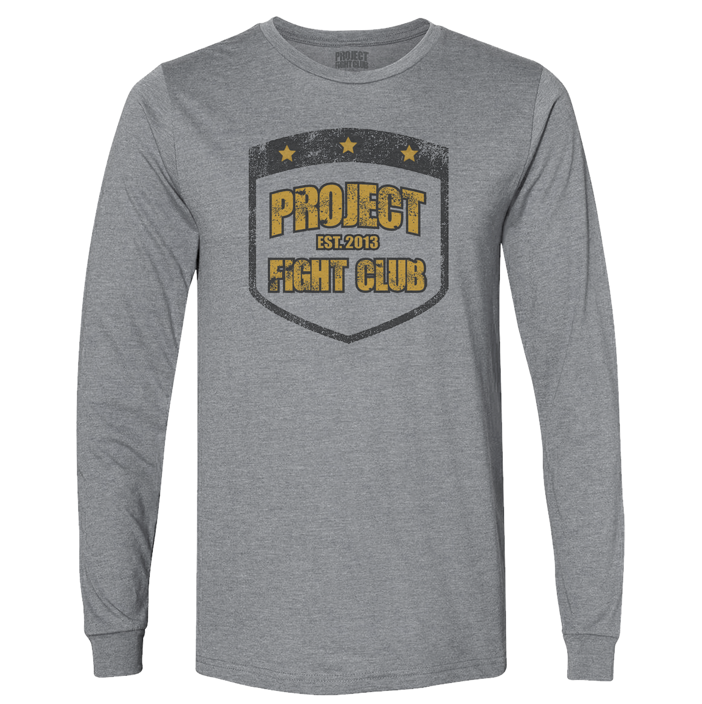 MENS GREY LONG SLEEVE TEE - PROTECT ANIMALS & WILDLIFE