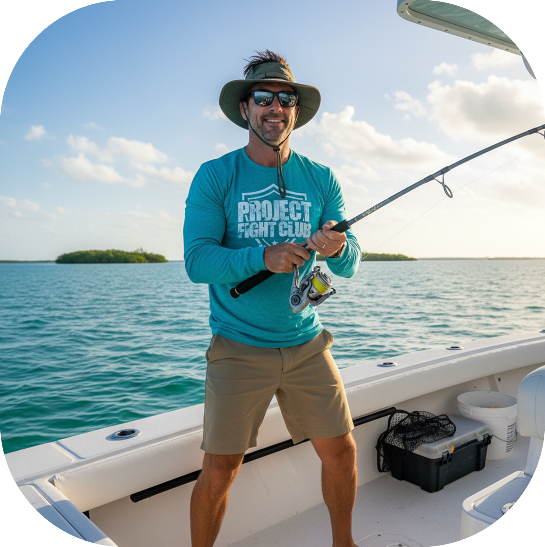 TEAL LONG SLEEVE TEE - FIGHT ADDICTION