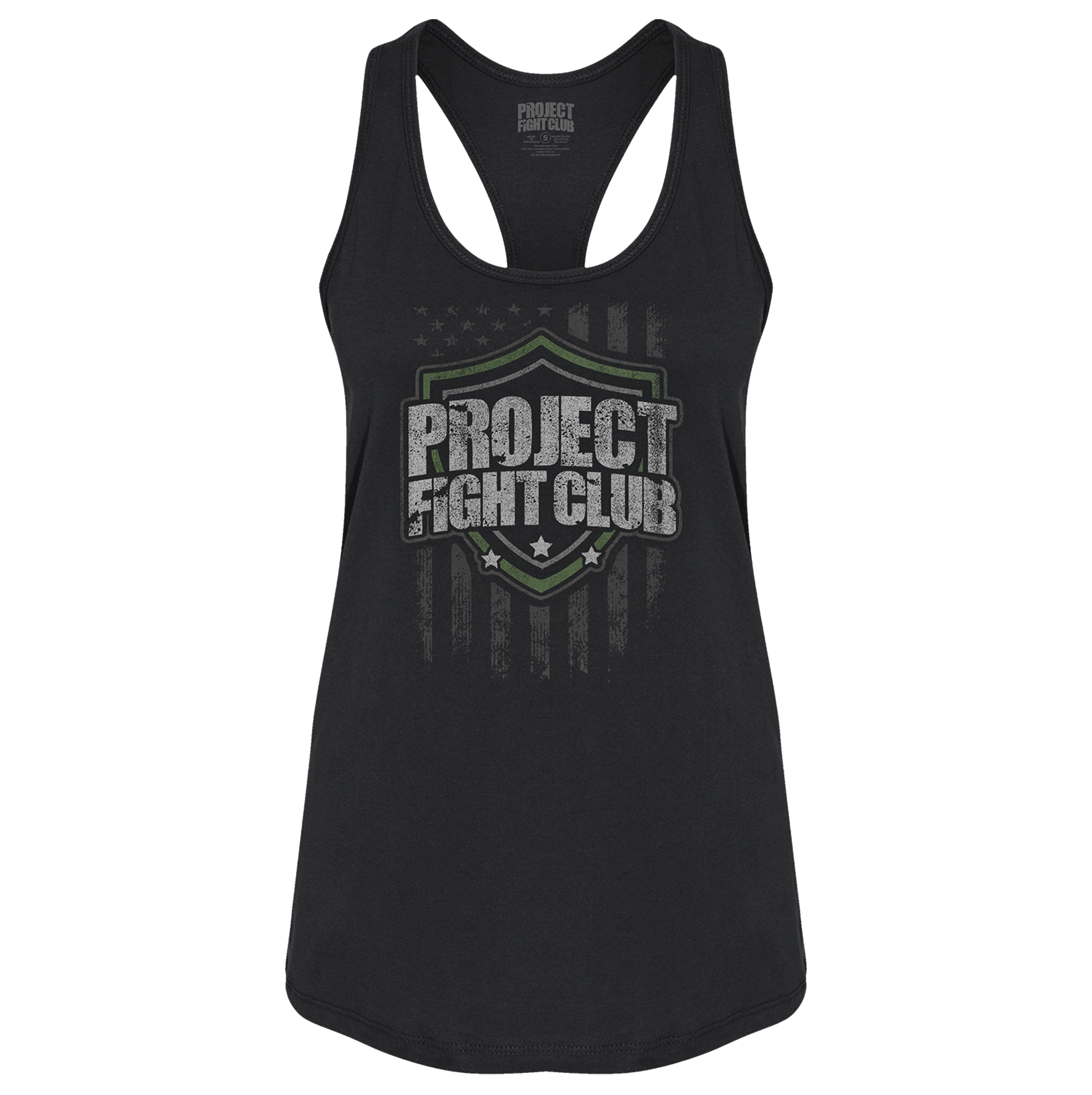 WOMENS BLACK RACERBACK TANK 2 - HONOR SOLDIERS & VETERANS