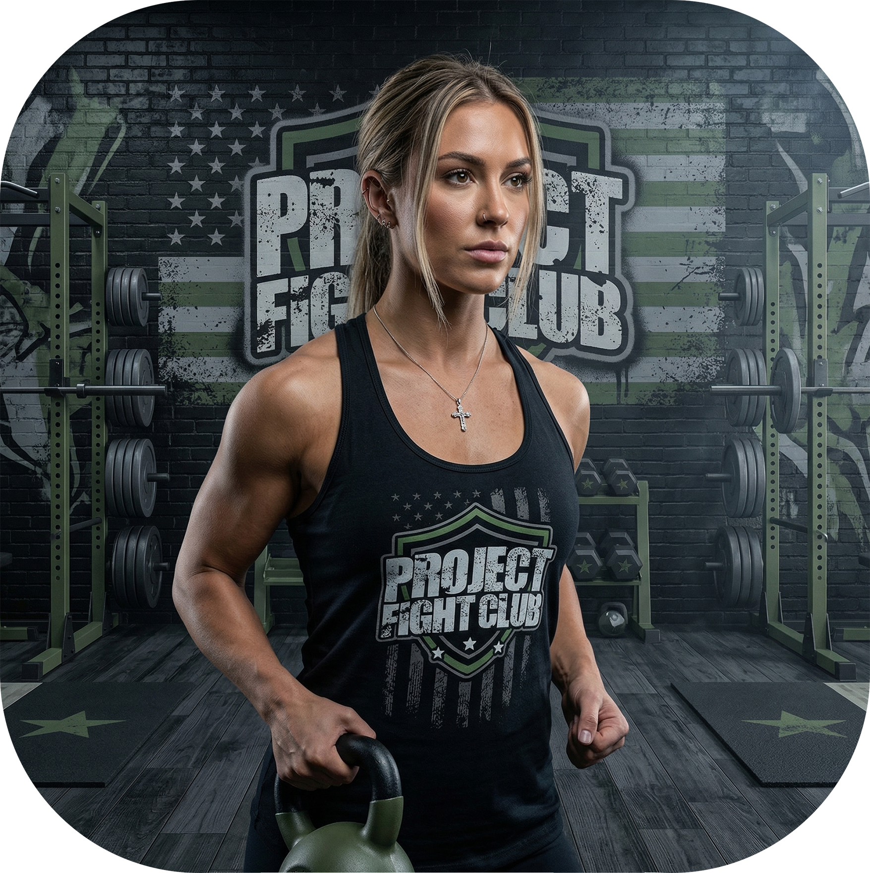 WOMENS BLACK RACERBACK TANK 2 - HONOR SOLDIERS & VETERANS