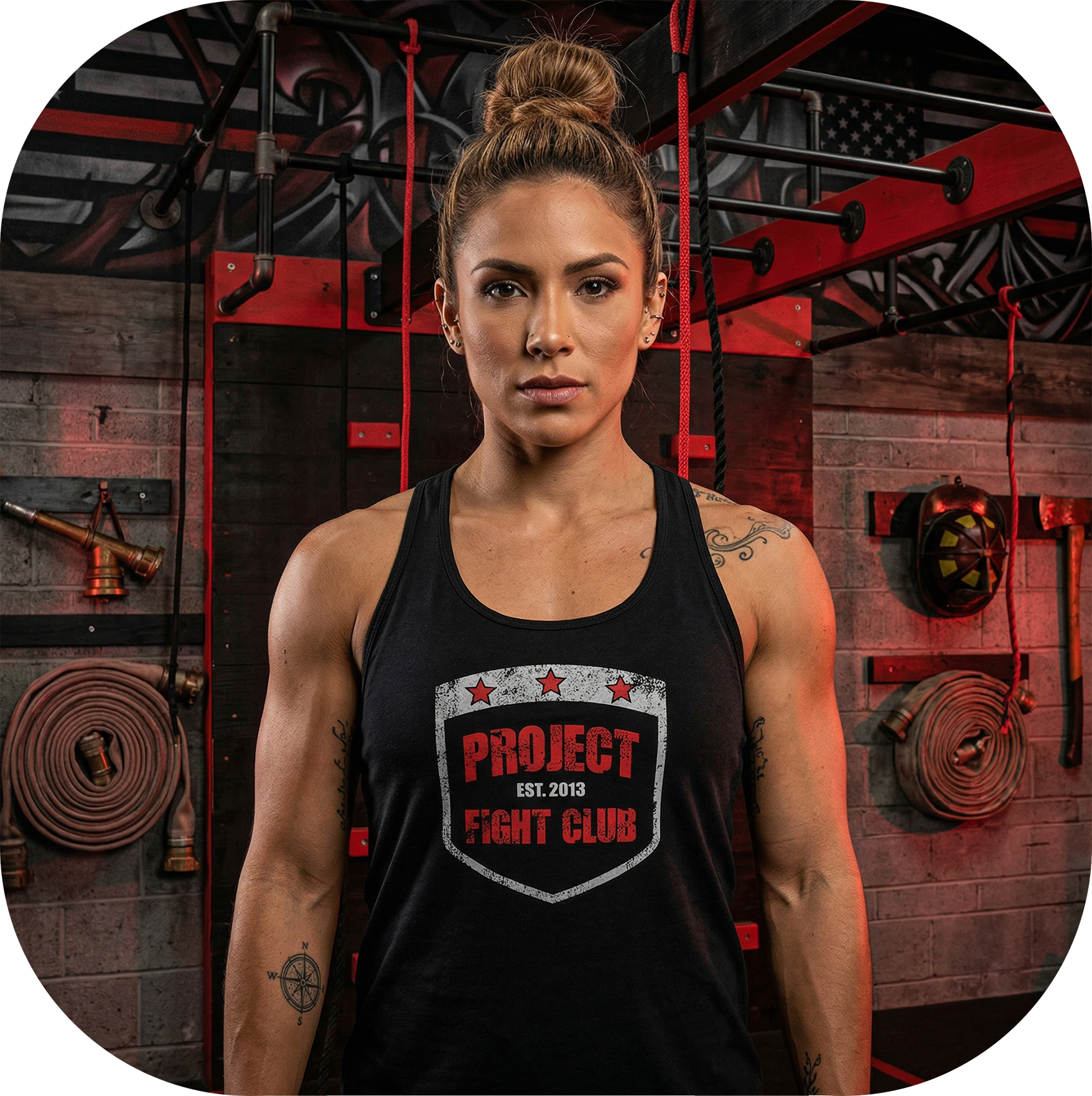 BLACK RACERBACK TANK #3 - HONOR FIREFIGHTERS & EMTs
