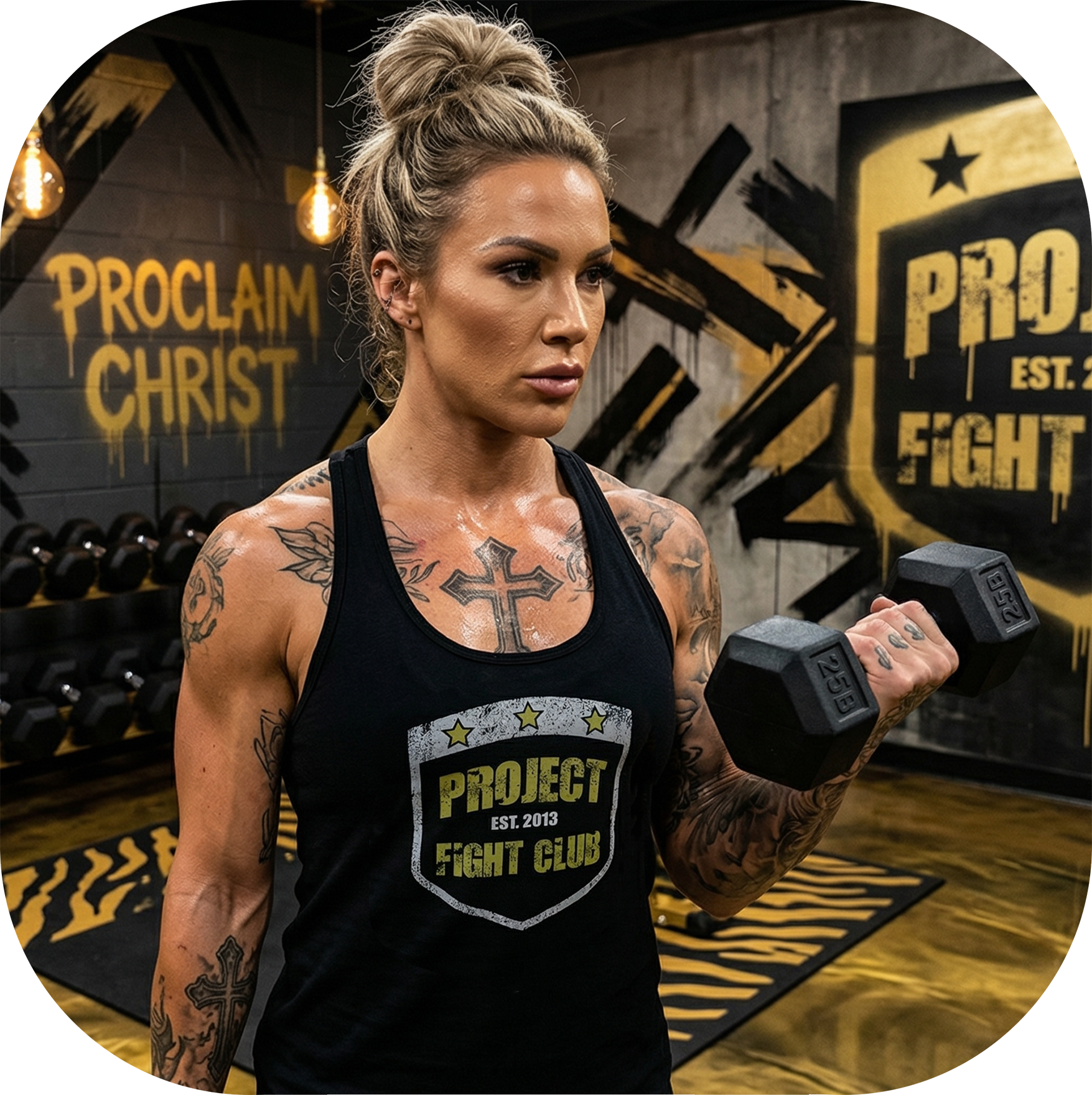 BLACK RACERBACK TANK #3- SPREAD CHRISTIANITY