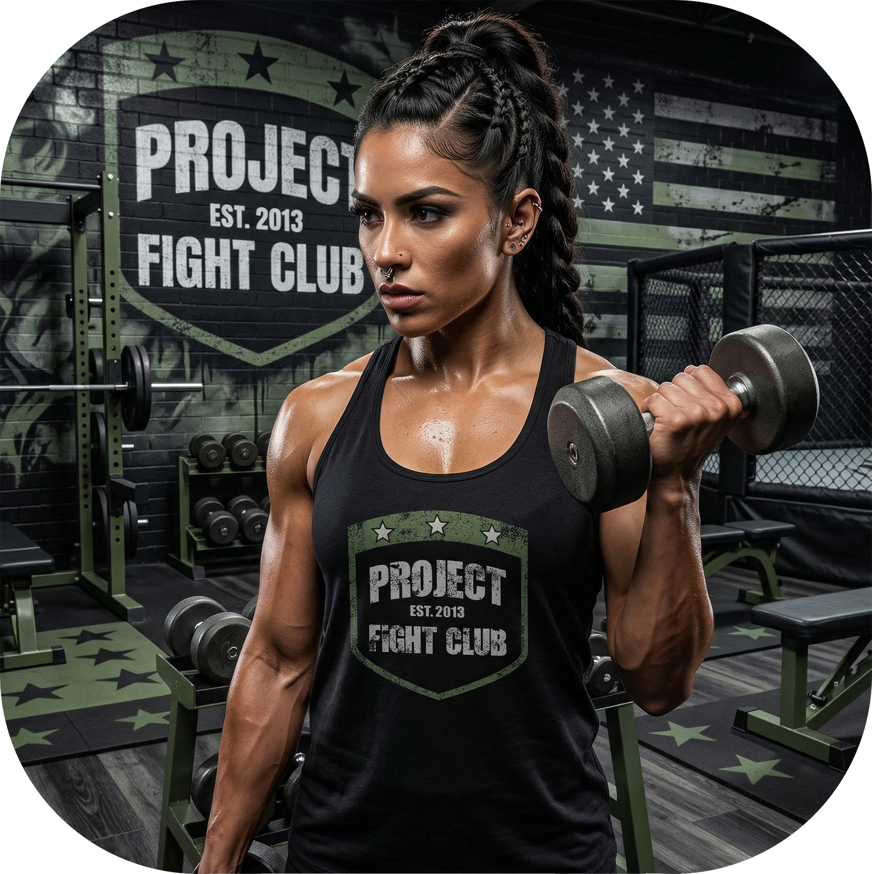 WOMENS BLACK RACERBACK TANK 4 - HONOR SOLDIERS & VETERANS