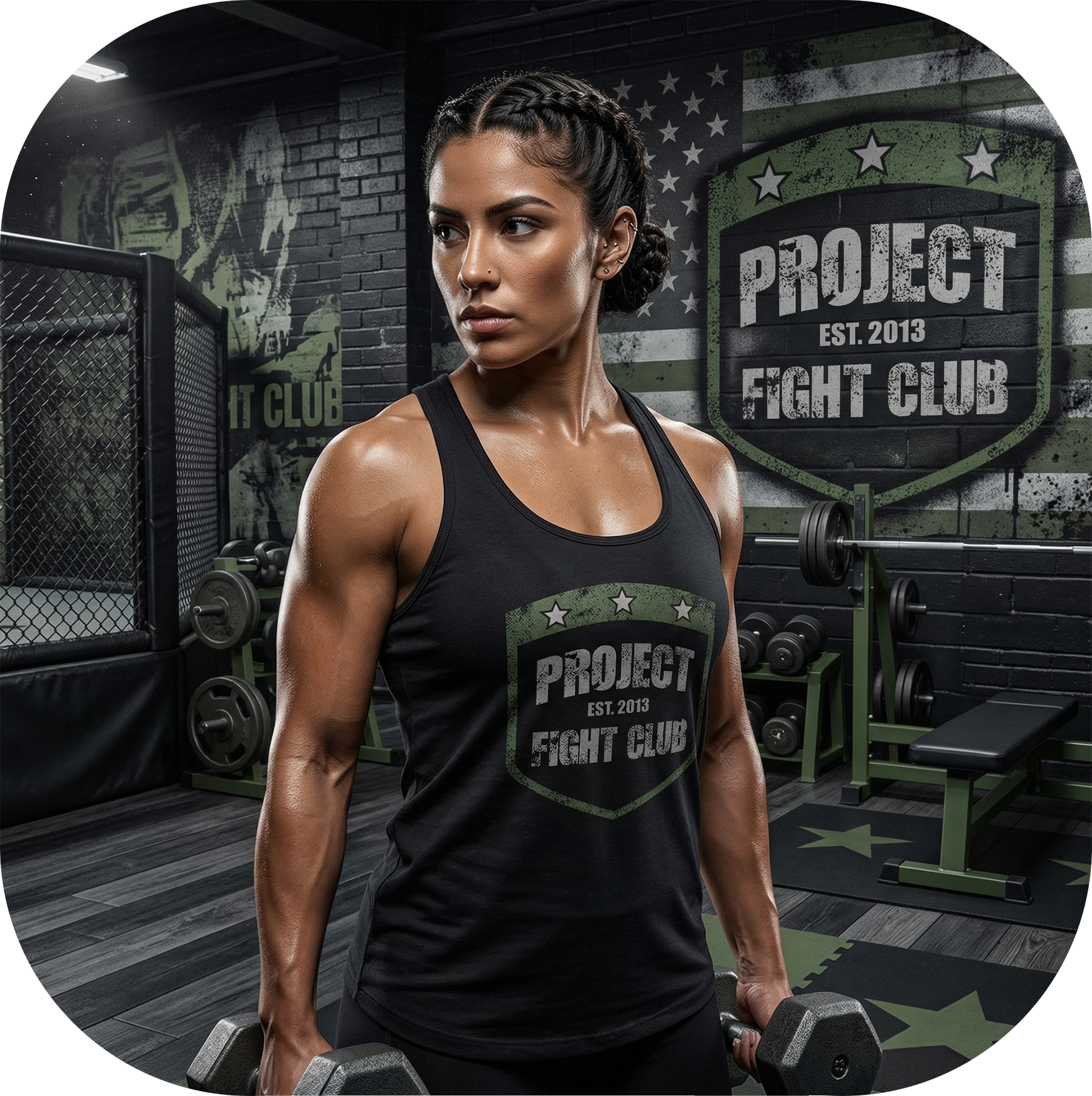 WOMENS BLACK RACERBACK TANK 4 - HONOR SOLDIERS & VETERANS