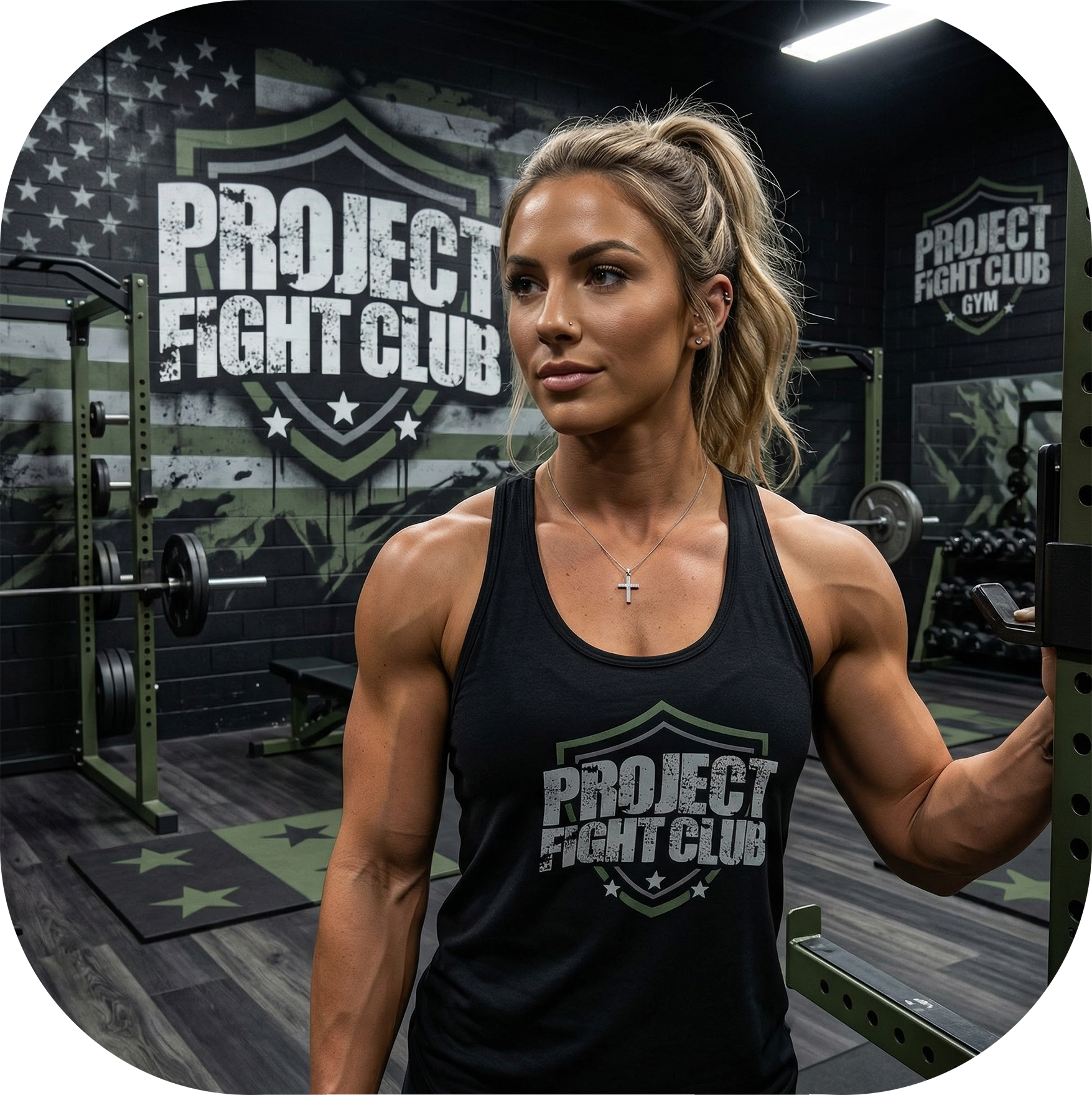WOMENS BLACK RACERBACK TANK - HONOR SOLDIERS & VETERANS