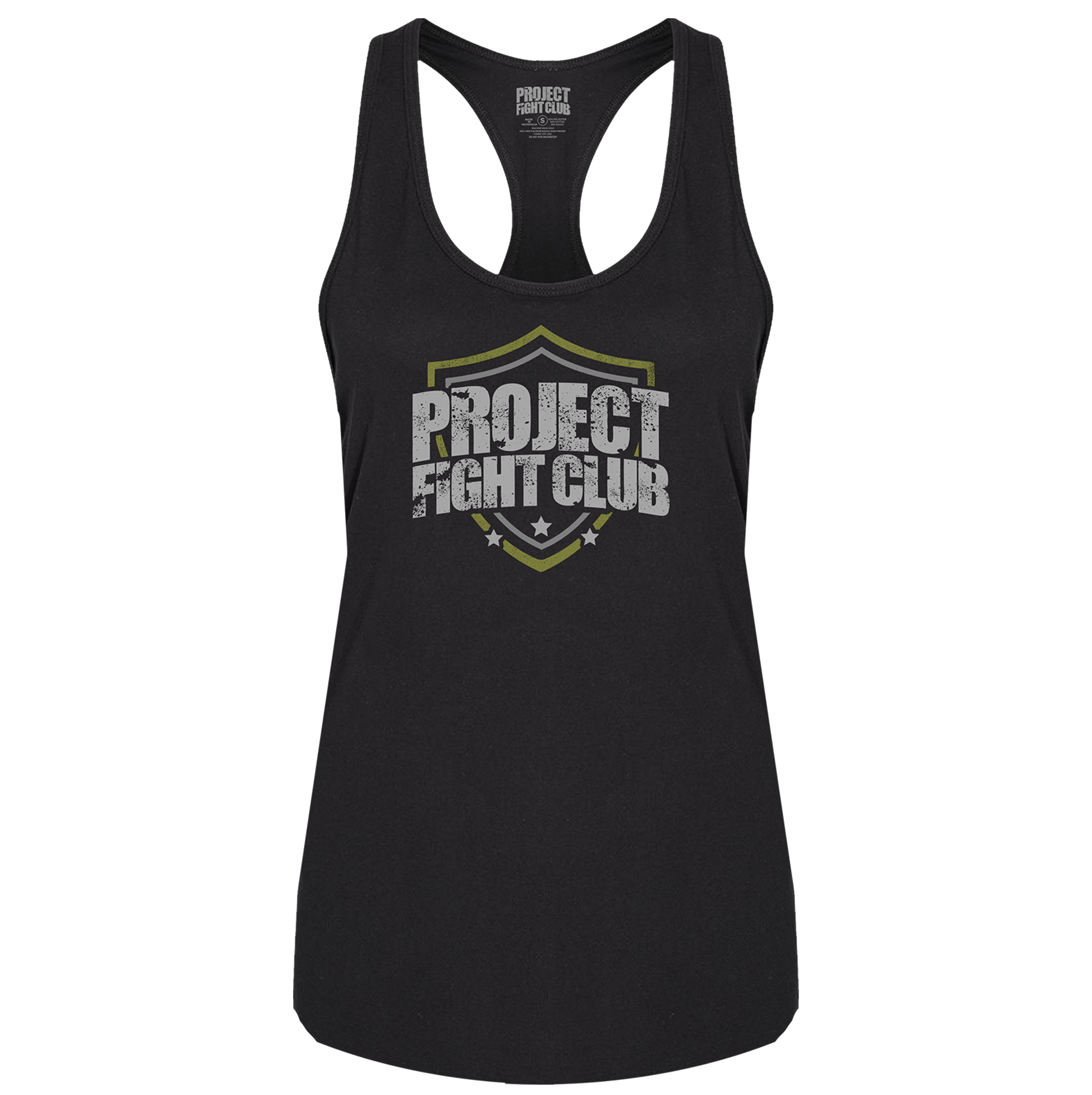 WOMENS BLACK RACERBACK TANK - SPREAD CHRISTIANITY