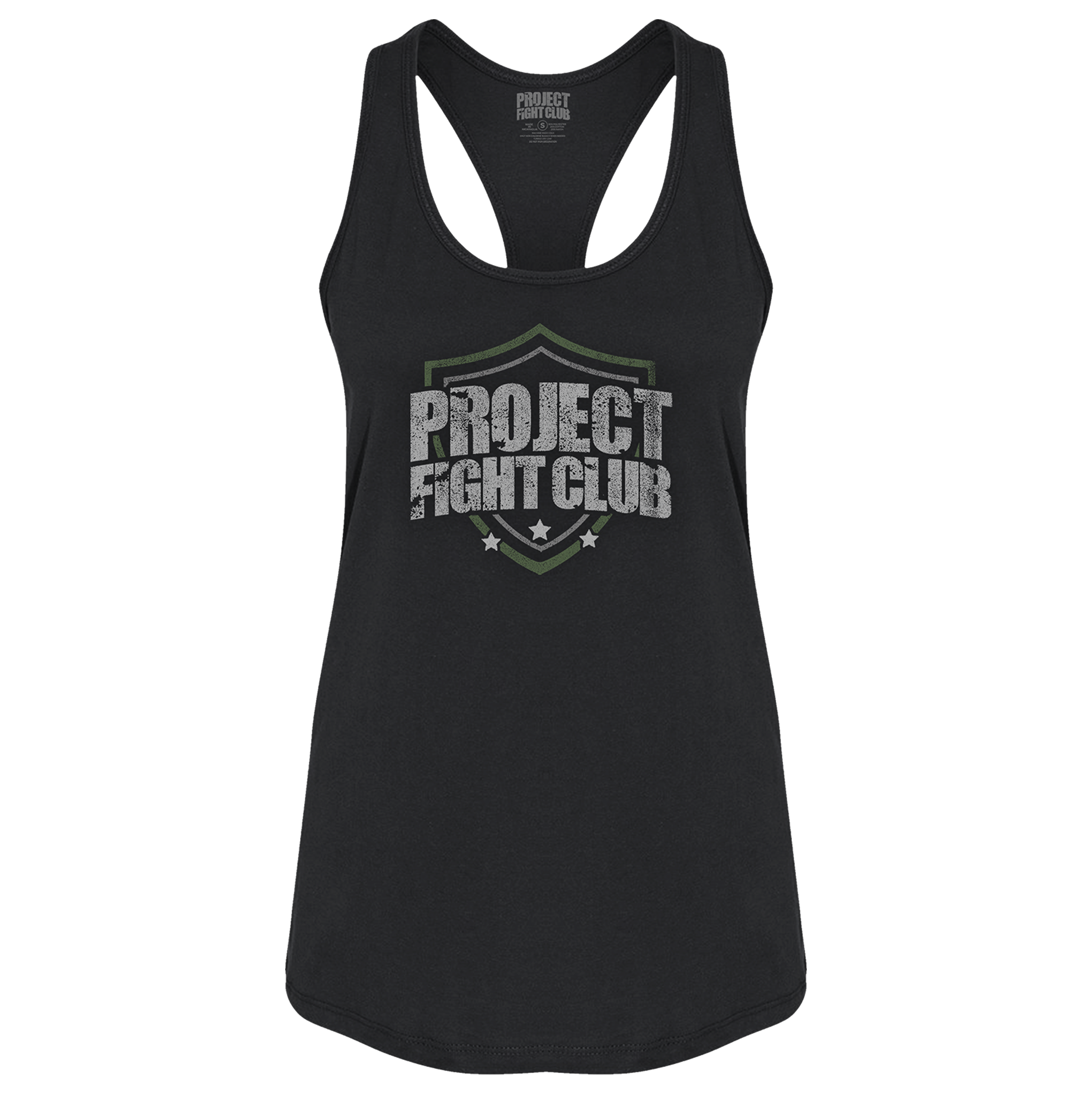 WOMENS BLACK RACERBACK TANK - HONOR SOLDIERS & VETERANS