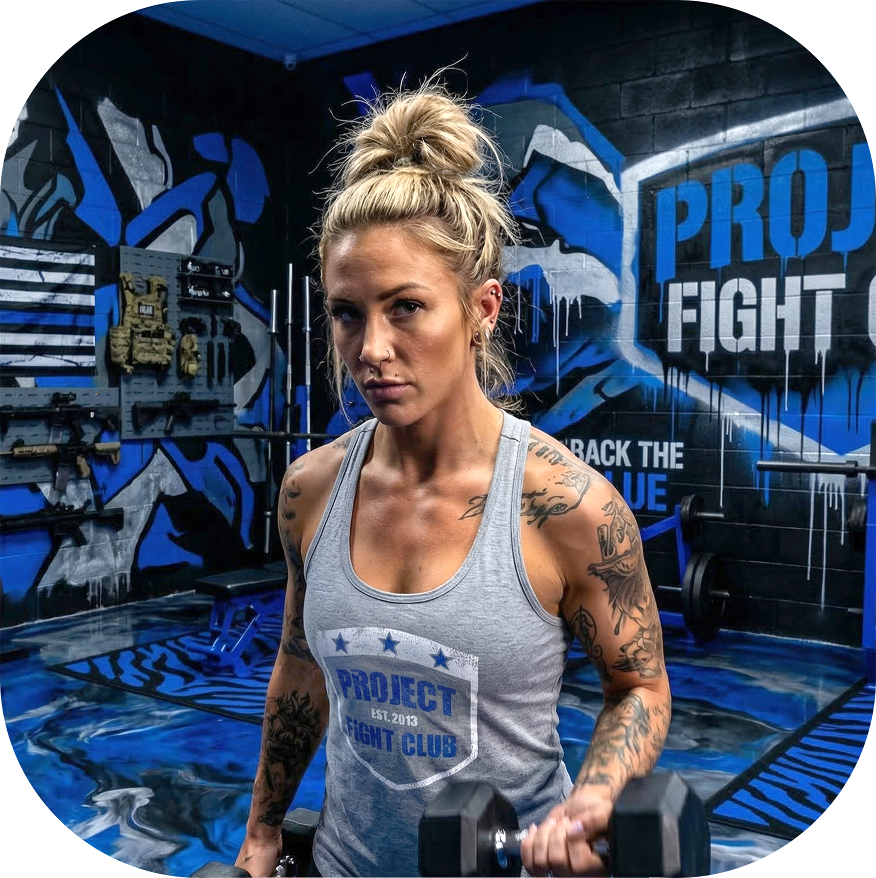 GREY RACERBACK TANK #2 - SUPPORT POLICE