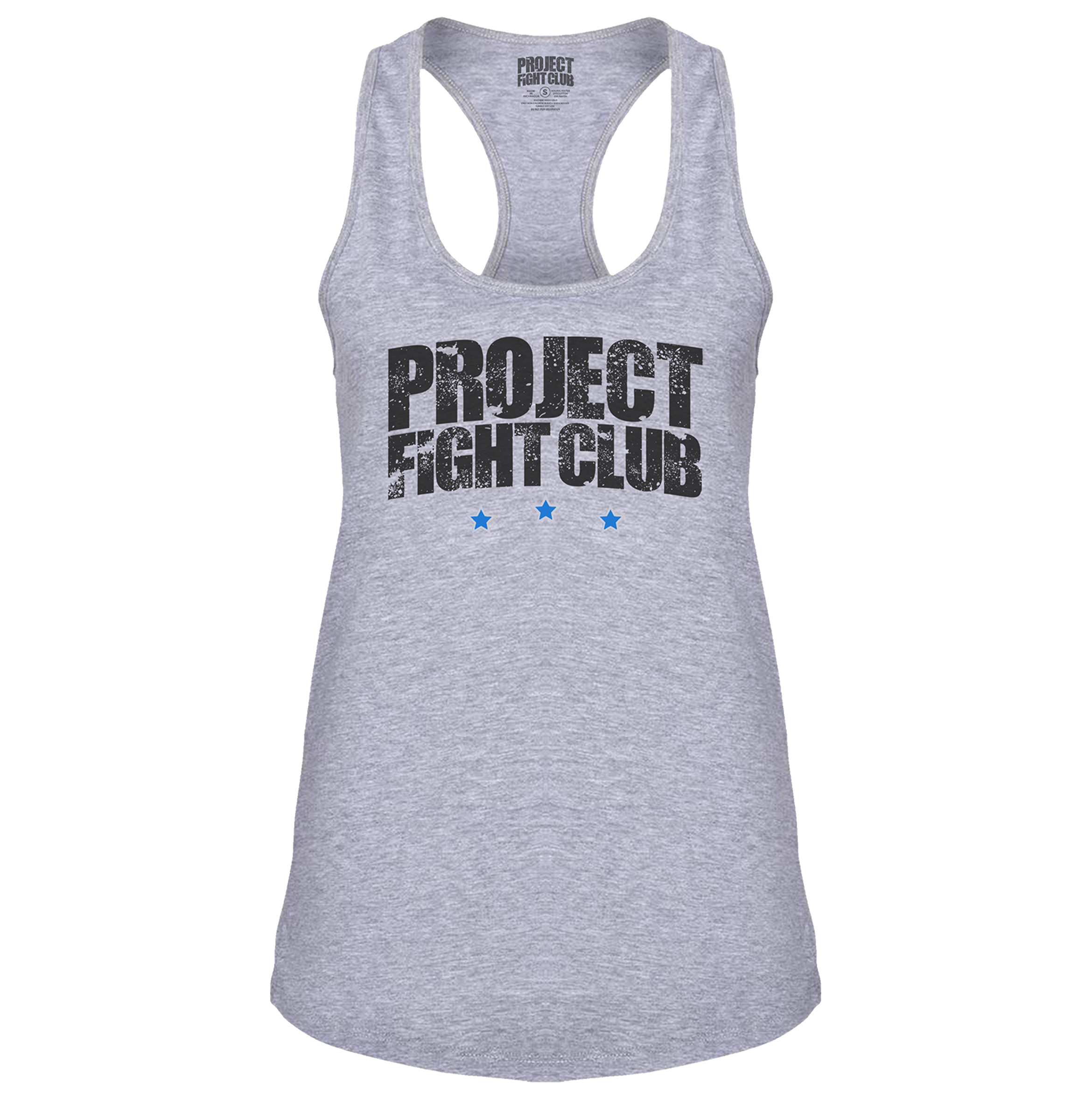 WOMENS GREY RACERBACK TANK #2 - SUPPORT POLICE