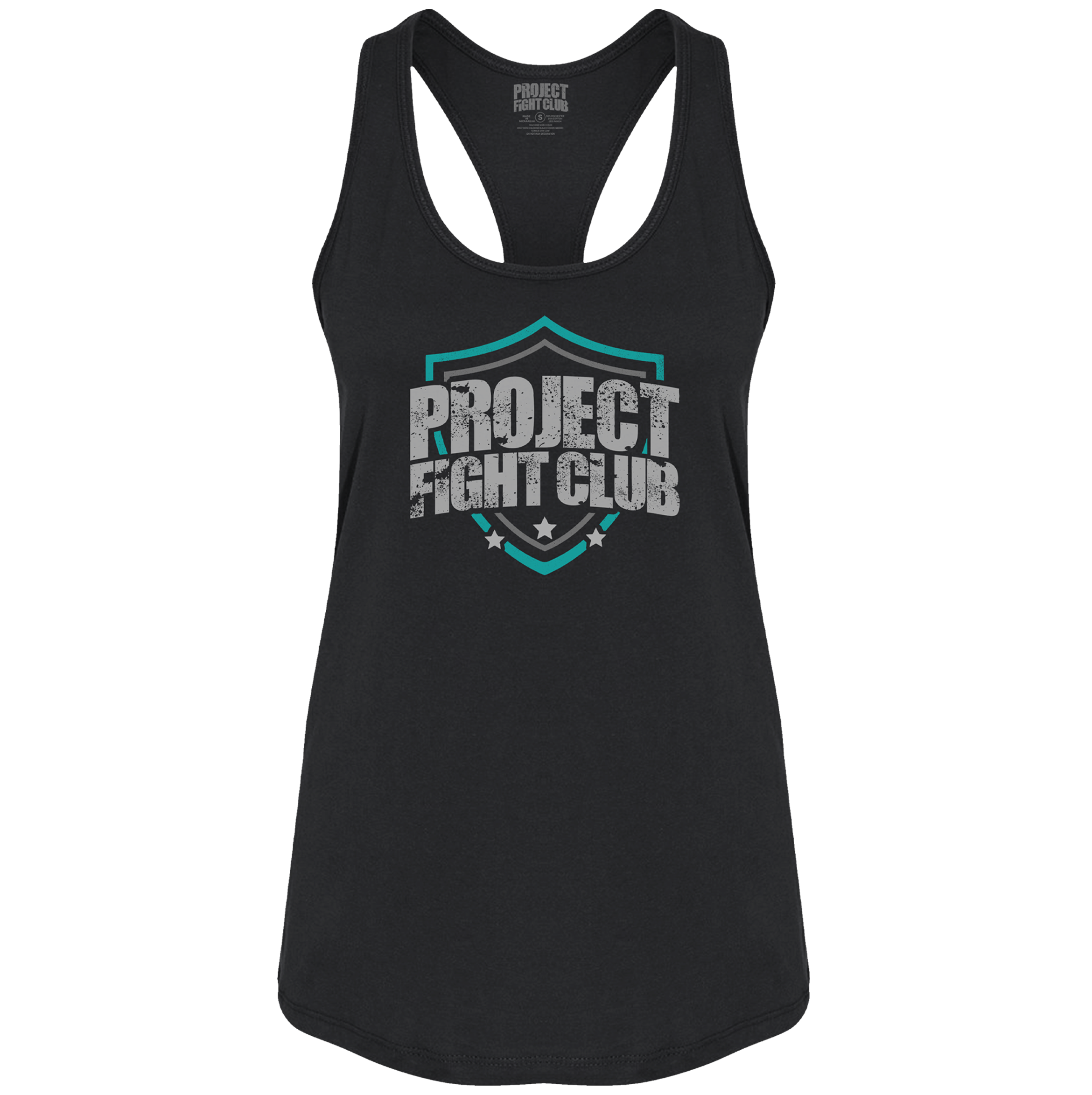 WOMENS BLACK RACERBACK TANK - FIGHT ADDICTION