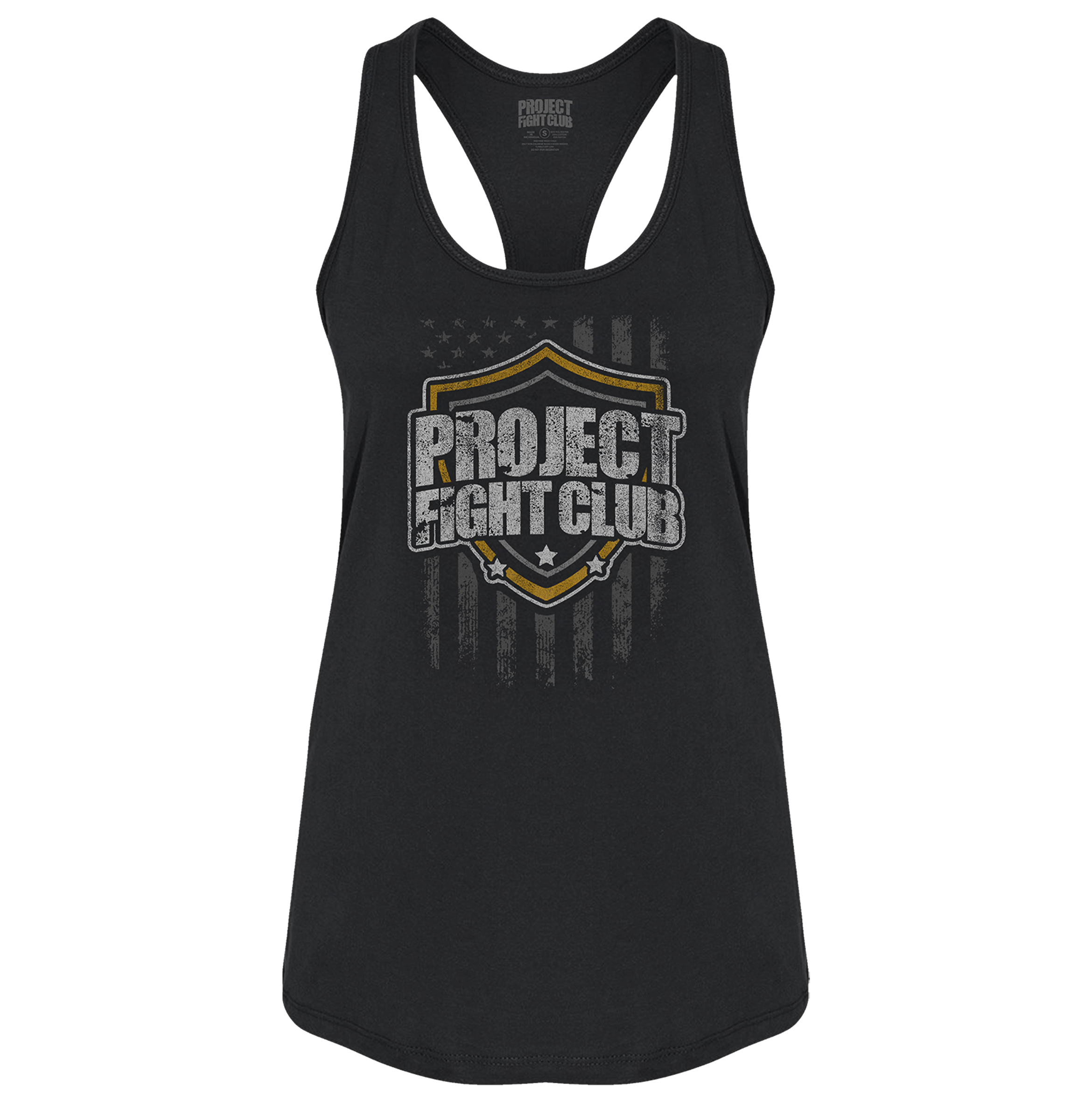 WOMENS BLACK RACERBACK TANK #2 - PROTECT ANIMALS & WILDLIFE