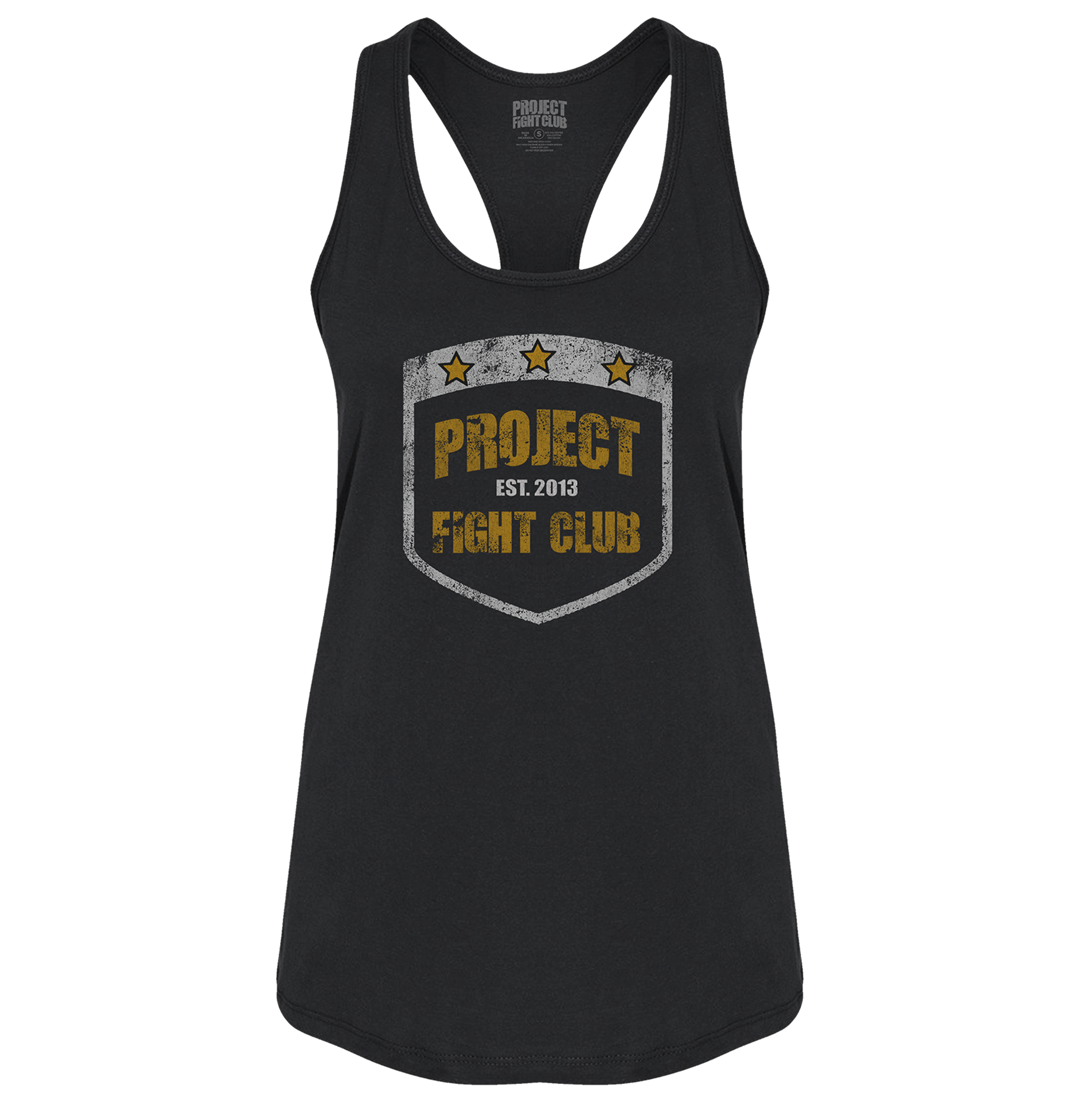 WOMENS BLACK RACERBACK TANK #3 - PROTECT ANIMALS & WILDLIFE