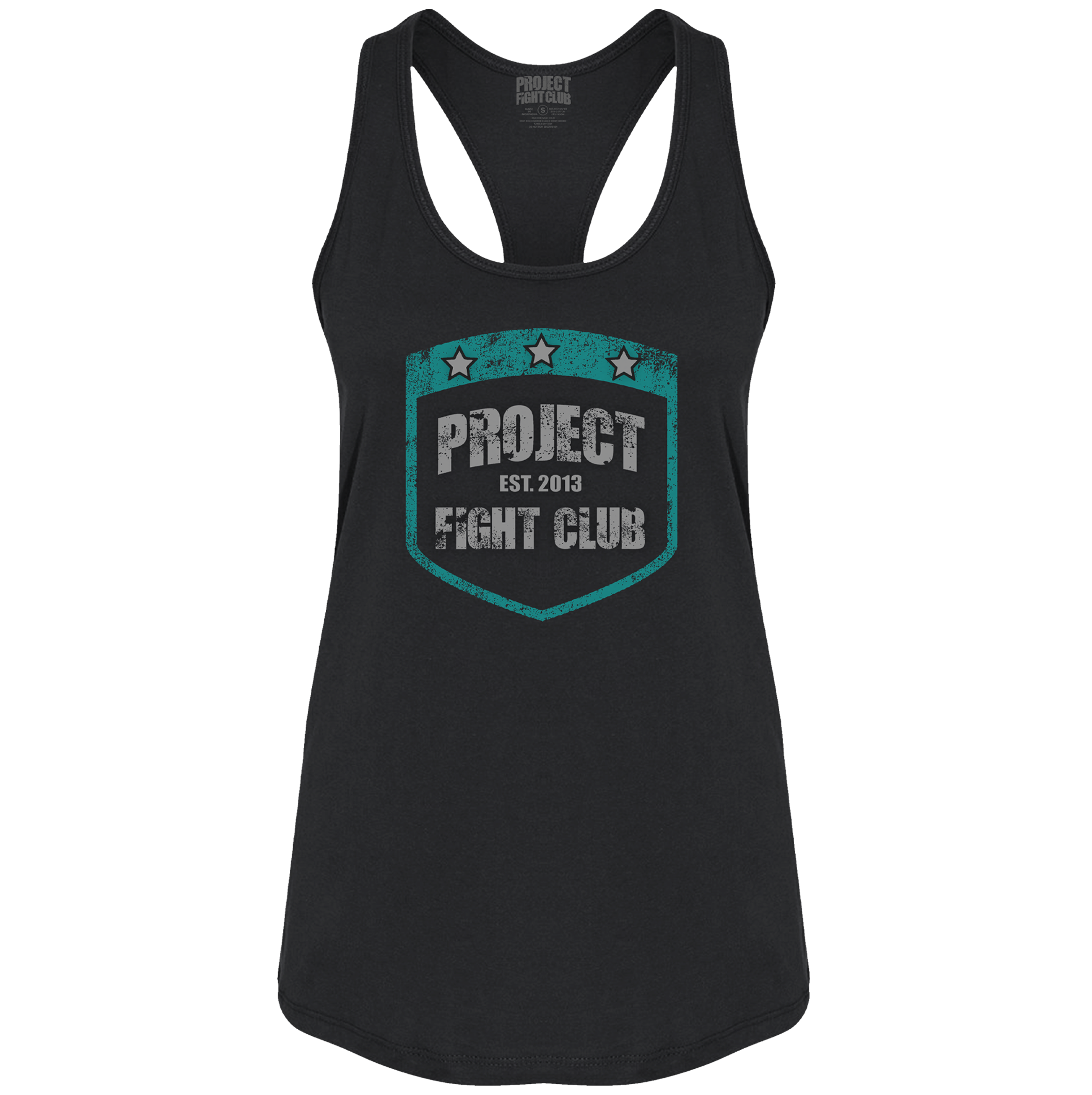 WOMENS BLACK RACERBACK TANK #4 - FIGHT ADDICTION