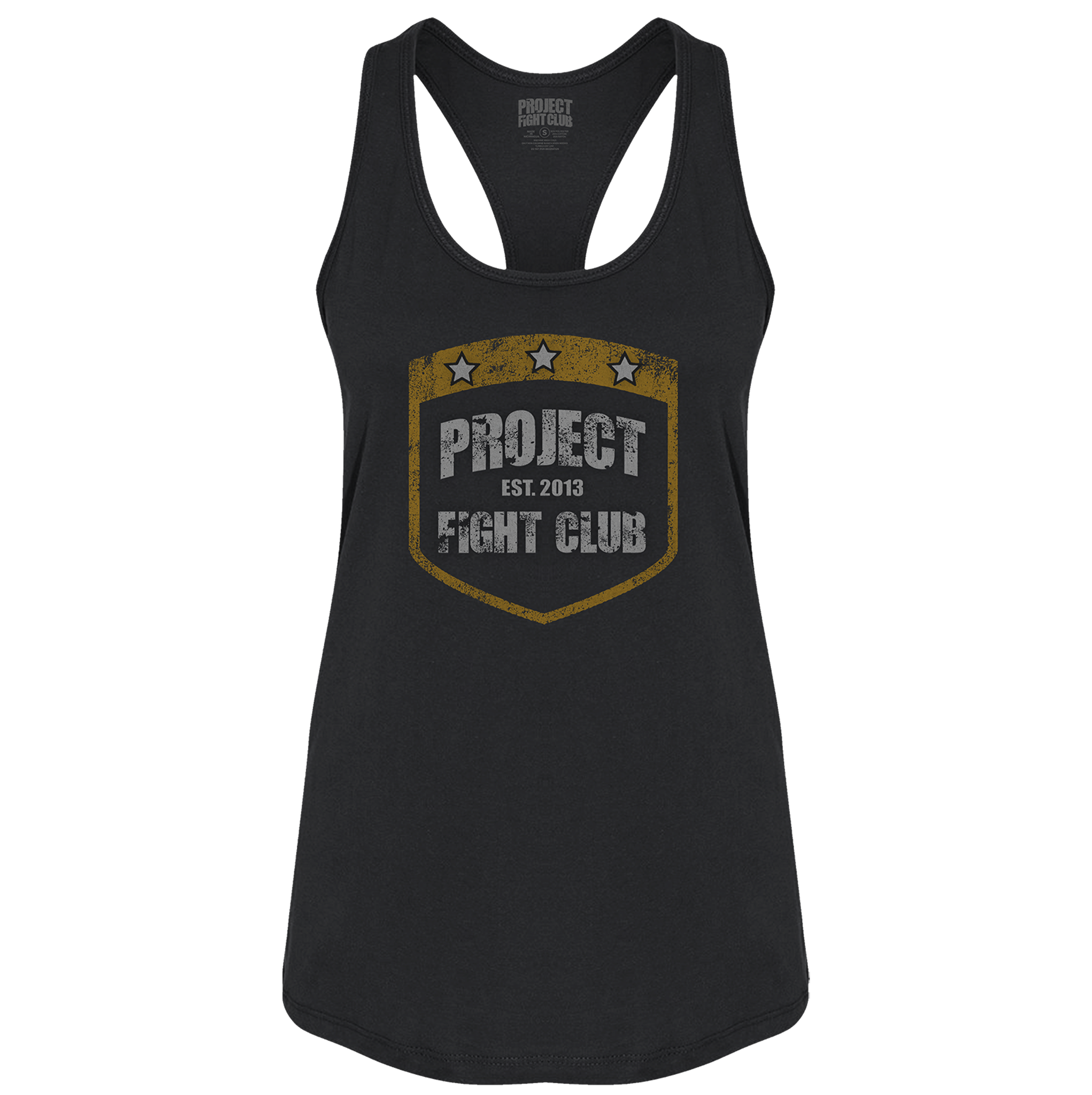 WOMENS BLACK RACERBACK TANK #4 - PROTECT ANIMALS & WILDLIFE