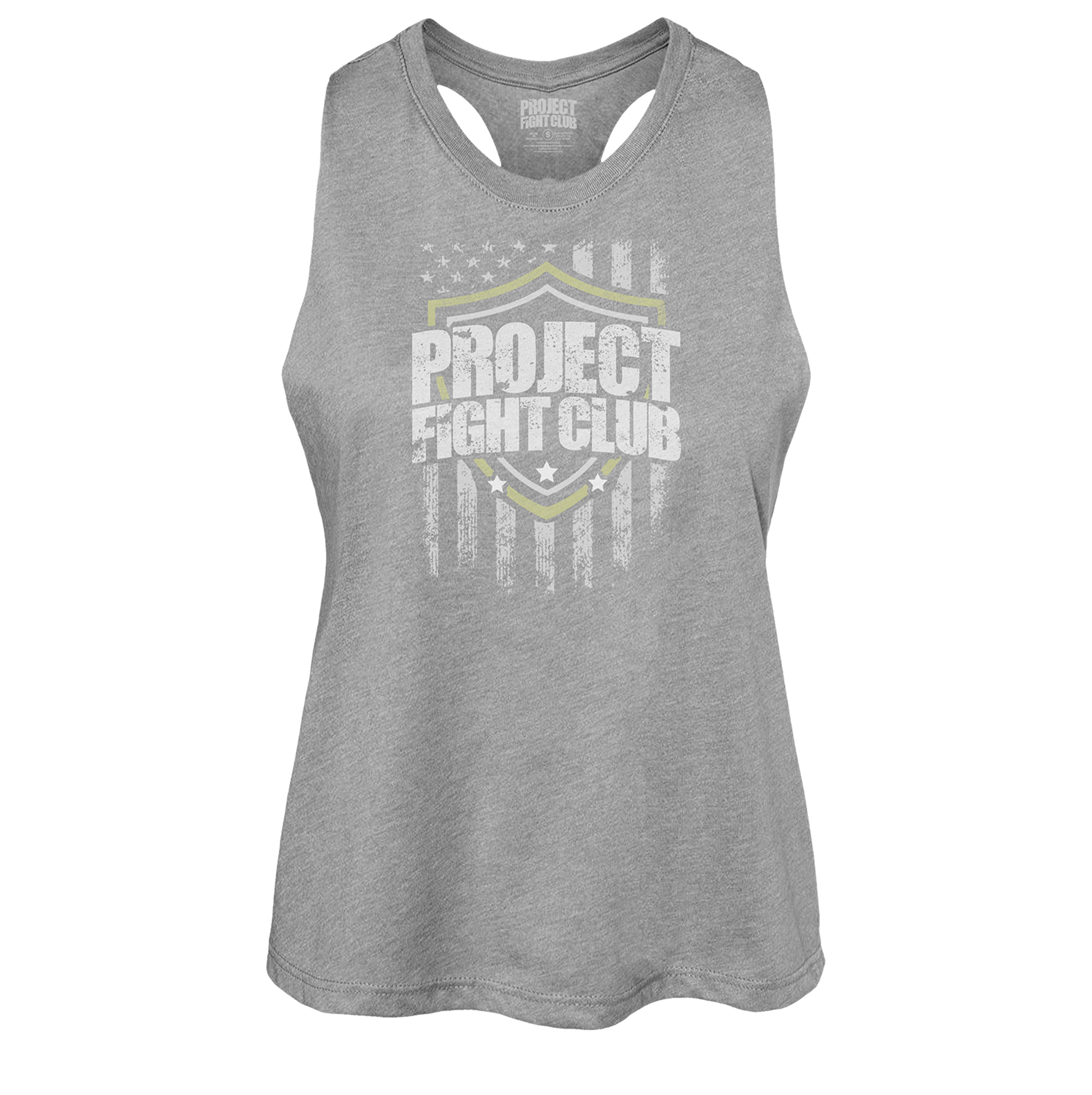 HEATHER GREY CROPPED RACERBACK TANK - SPREAD CHRISTIANITY