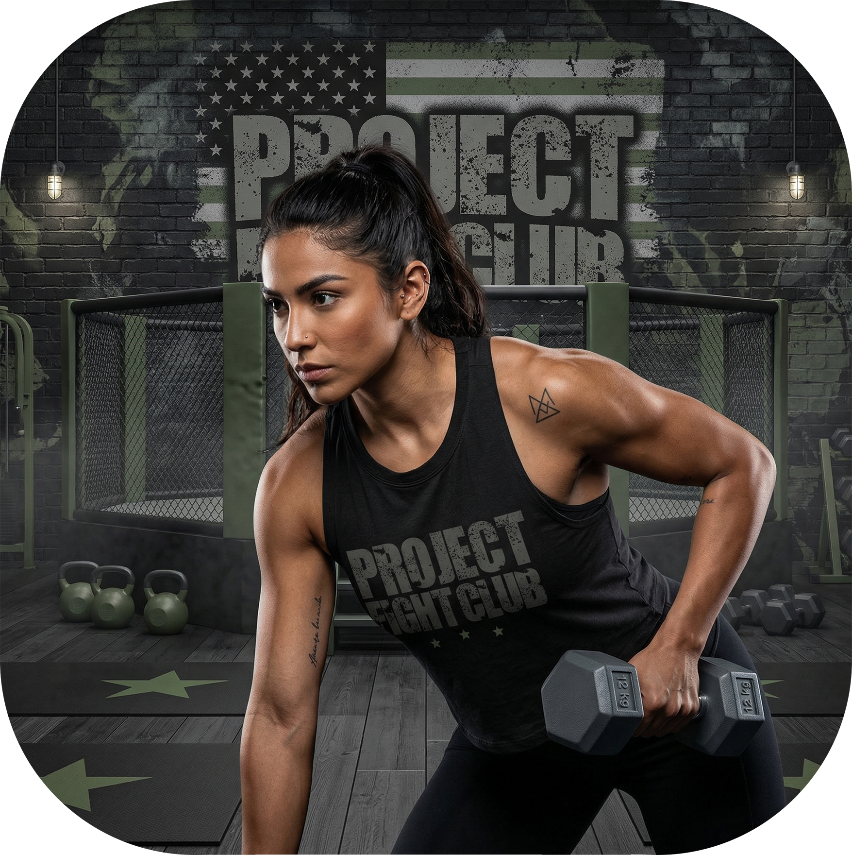 WOMENS BLACK RACERBACK CROP TANK - HONOR SOLDIERS & VETERANS