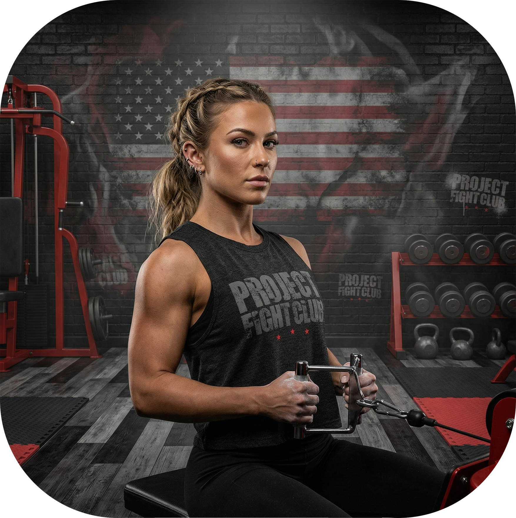BLACK CROPPED RACERBACK TANK - HONOR FIREFIGHTERS & EMTs