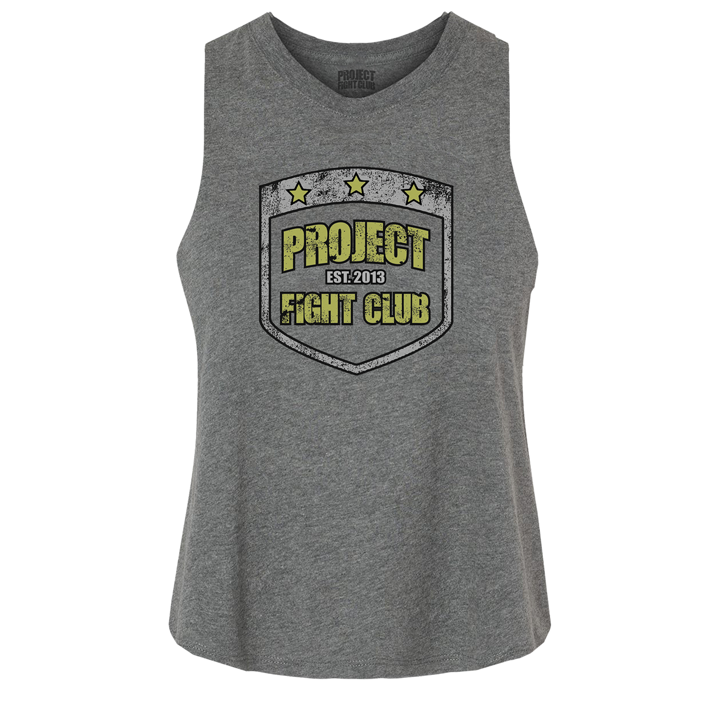 DEEP HEATHER CROPPED RACERBACK TANK #2 - SPREAD CHRISTIANITY