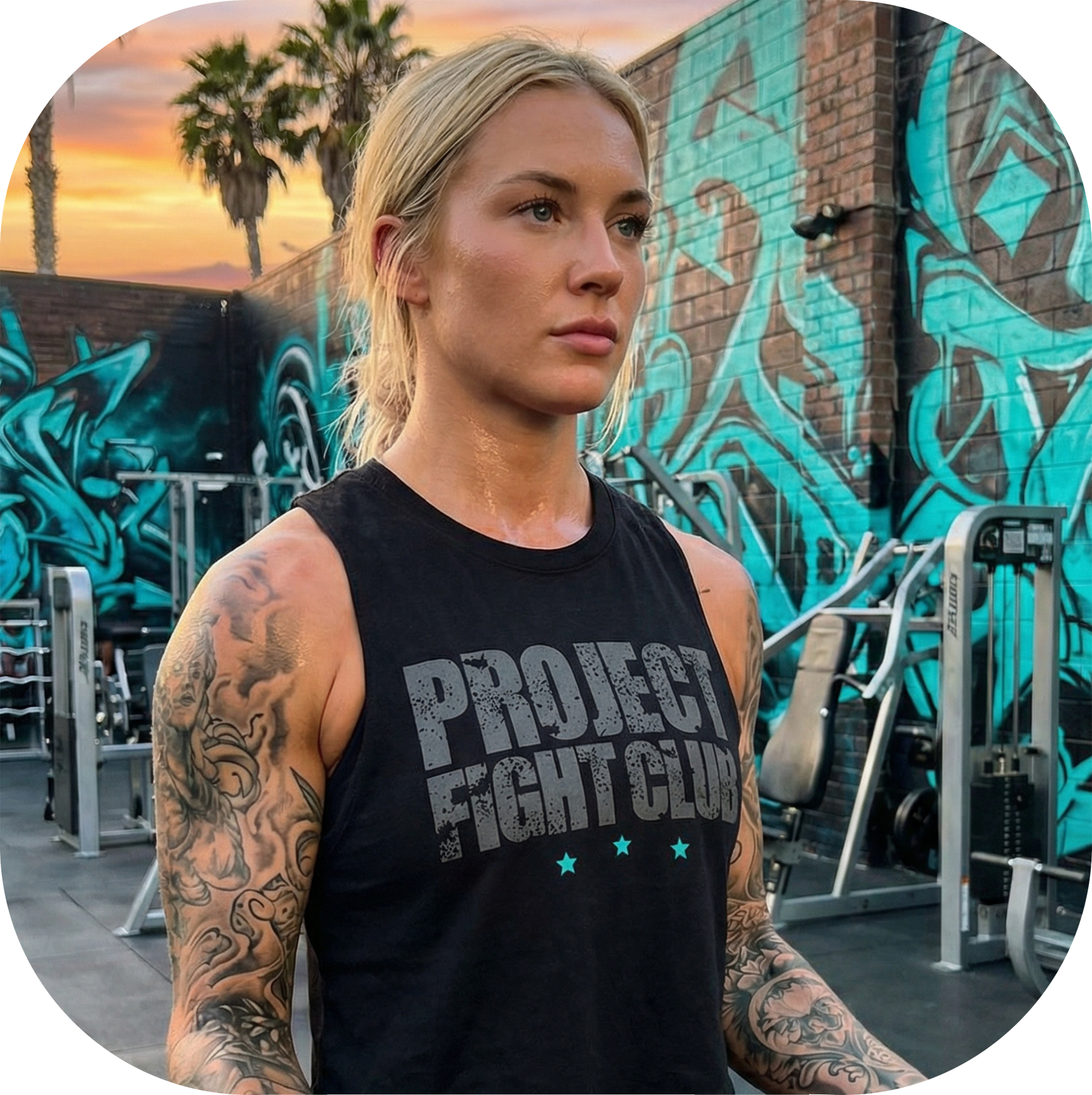 WOMENS BLACK CROPPED RACERBACK TANK - FIGHT ADDICTION