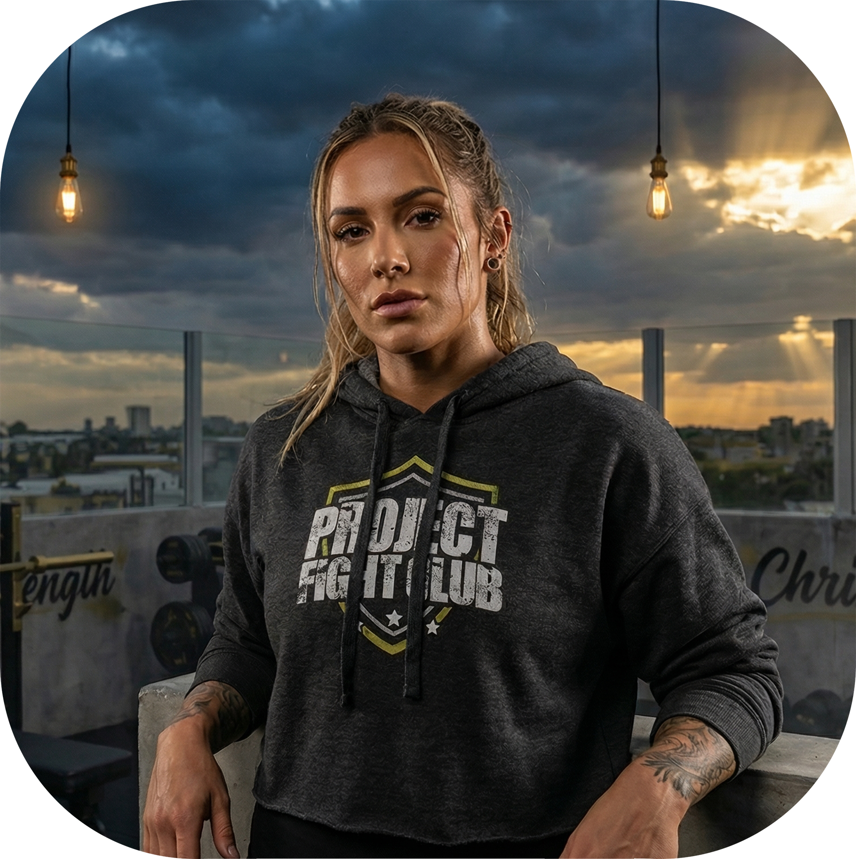 DARK GREY CROPPED HOODIE - SPREAD CHRISTIANITY