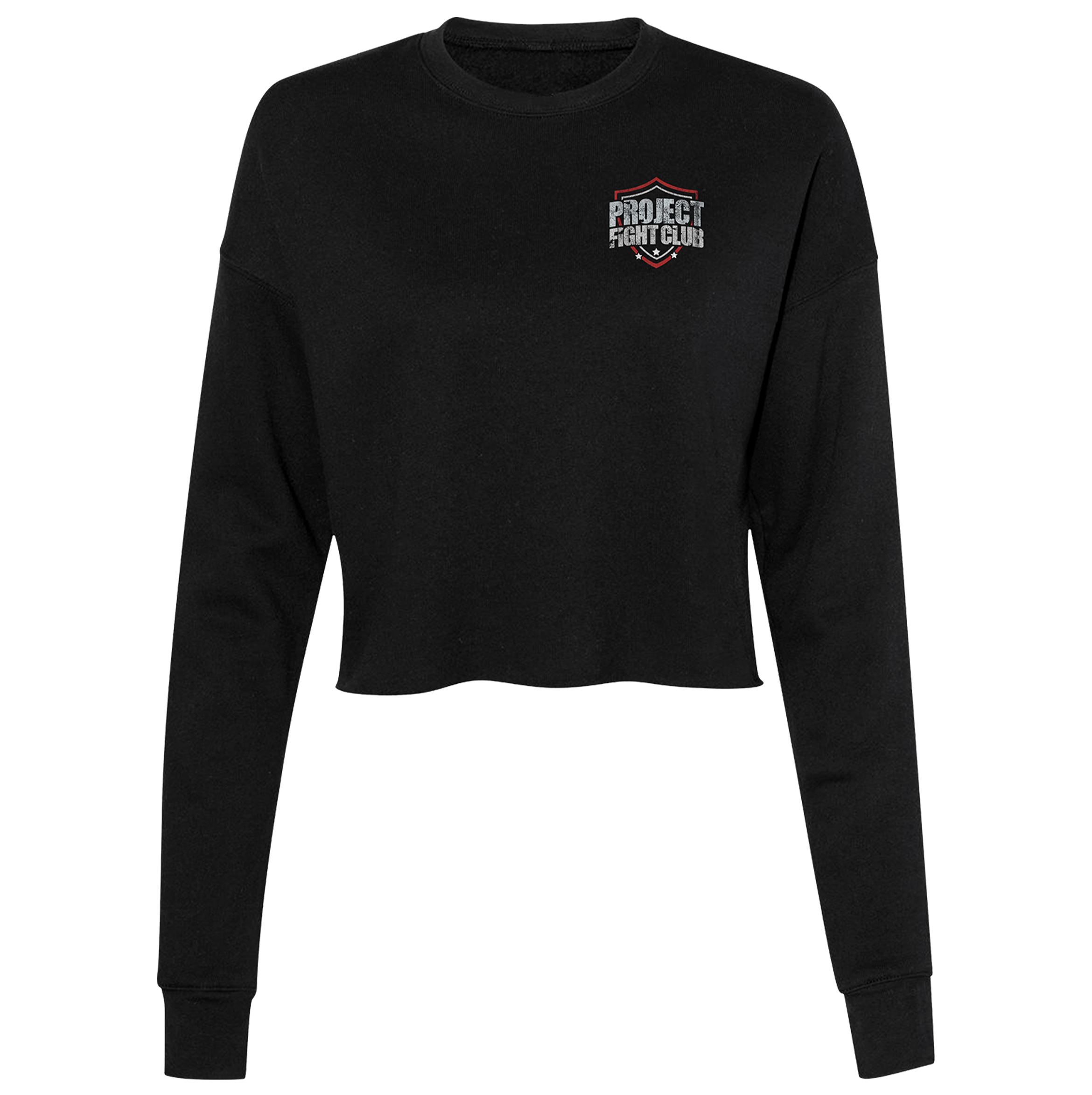 BLACK CROPPED SWEATSHIRT - HONOR FIREFIGHTERS & EMTs