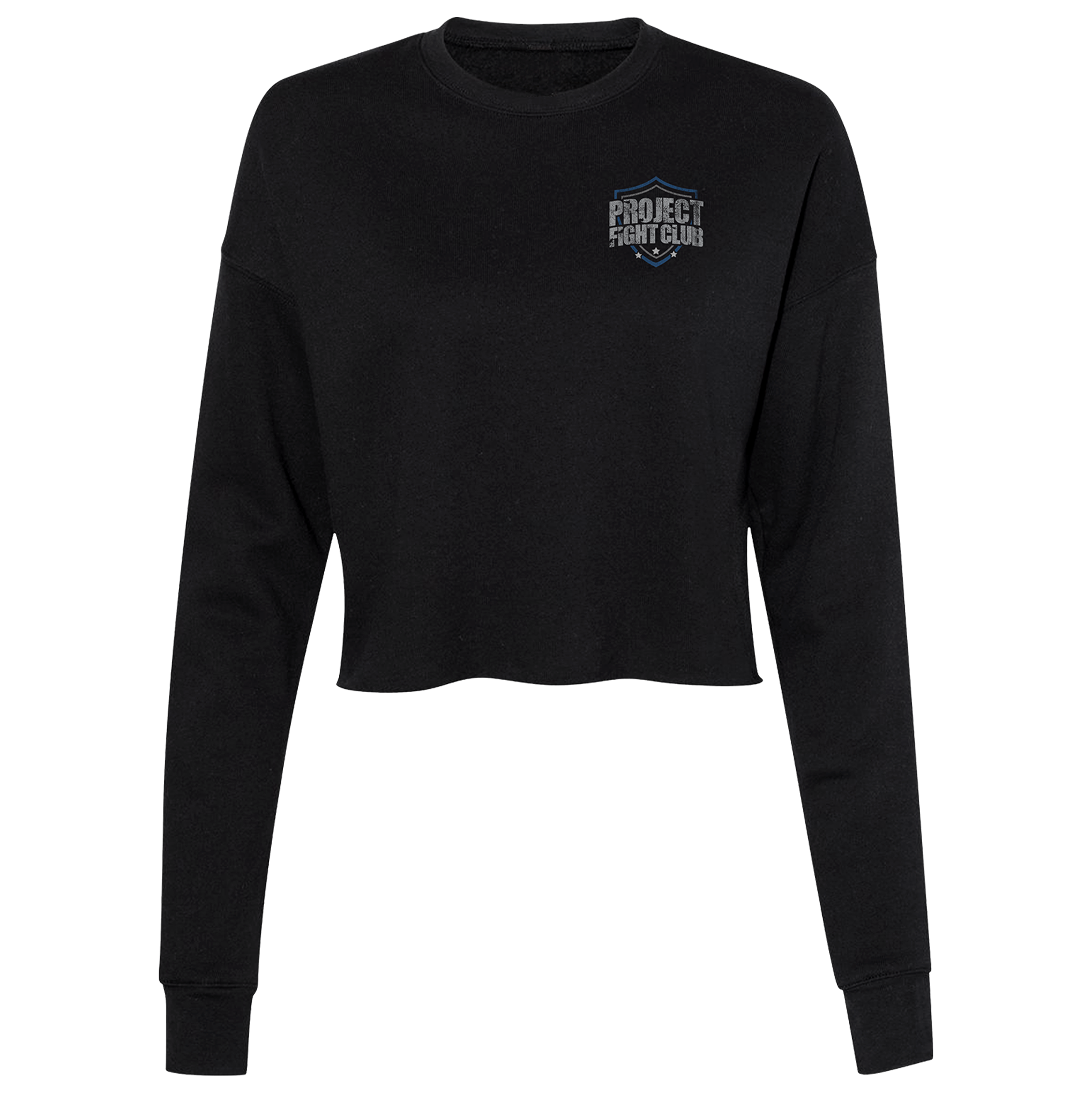 BLACK CROPPED FLEECE - SUPPORT POLICE