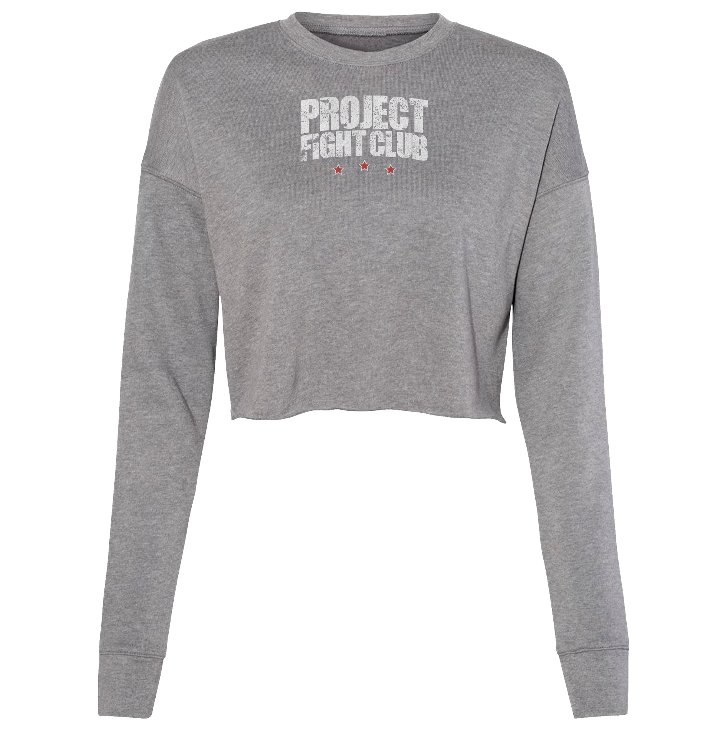 WOMENS GREY CROPPED SWEATSHIRT 2 - HONOR FIREFIGHTERS & EMTs