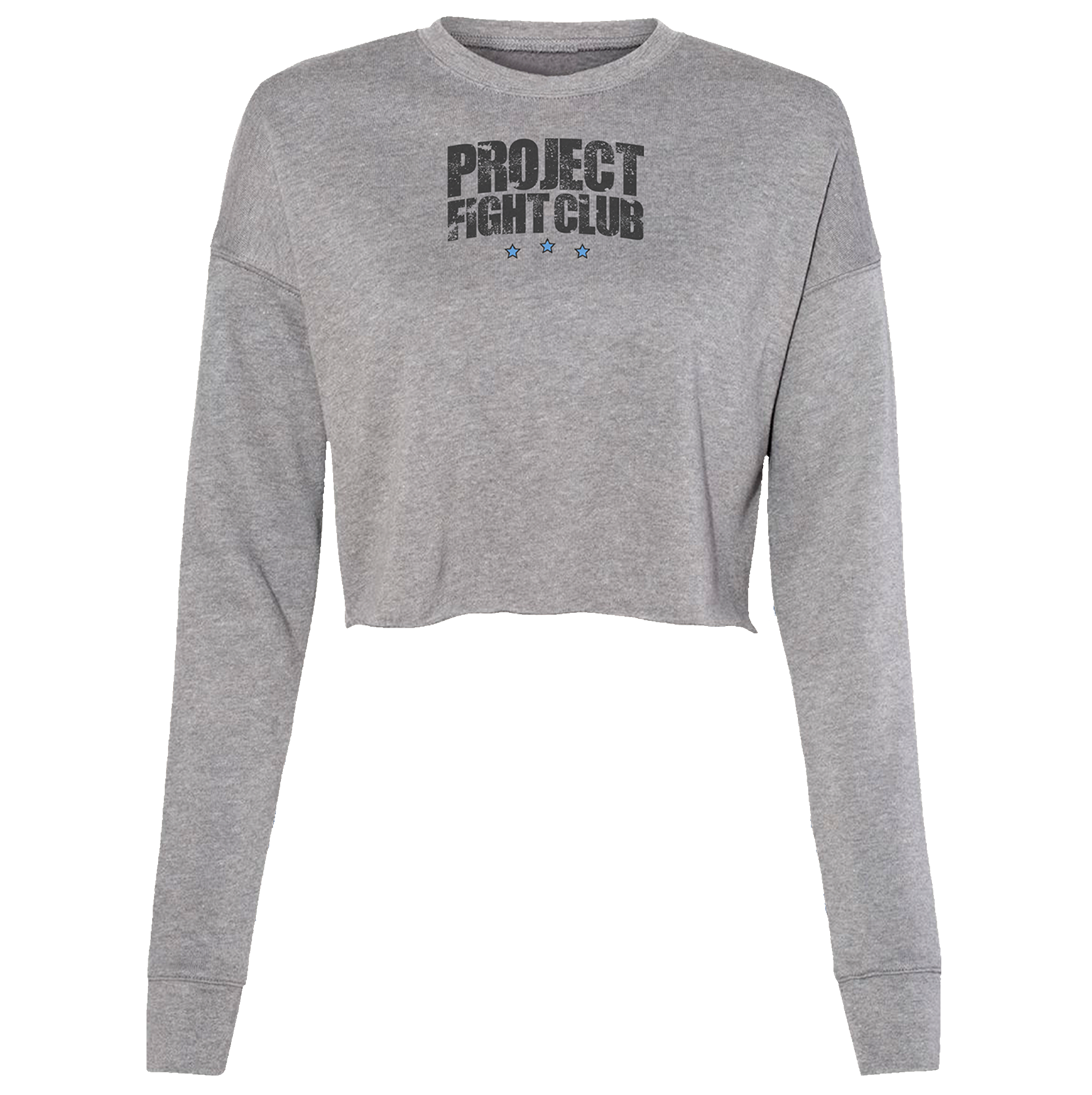 HEATHER GREY CROPPED FLEECE - SUPPORT POLICE
