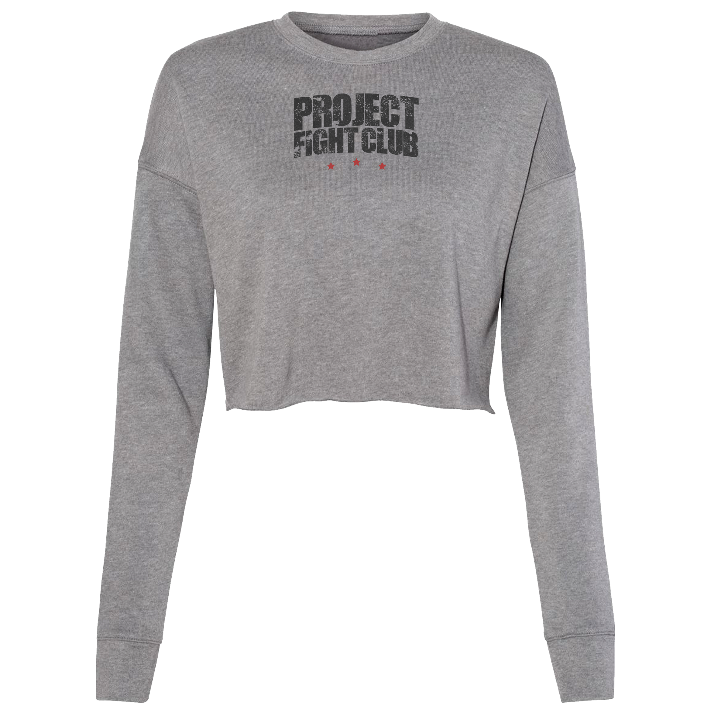 GREY CROPPED SWEATSHIRT - HONOR FIREFIGHTERS & EMTs