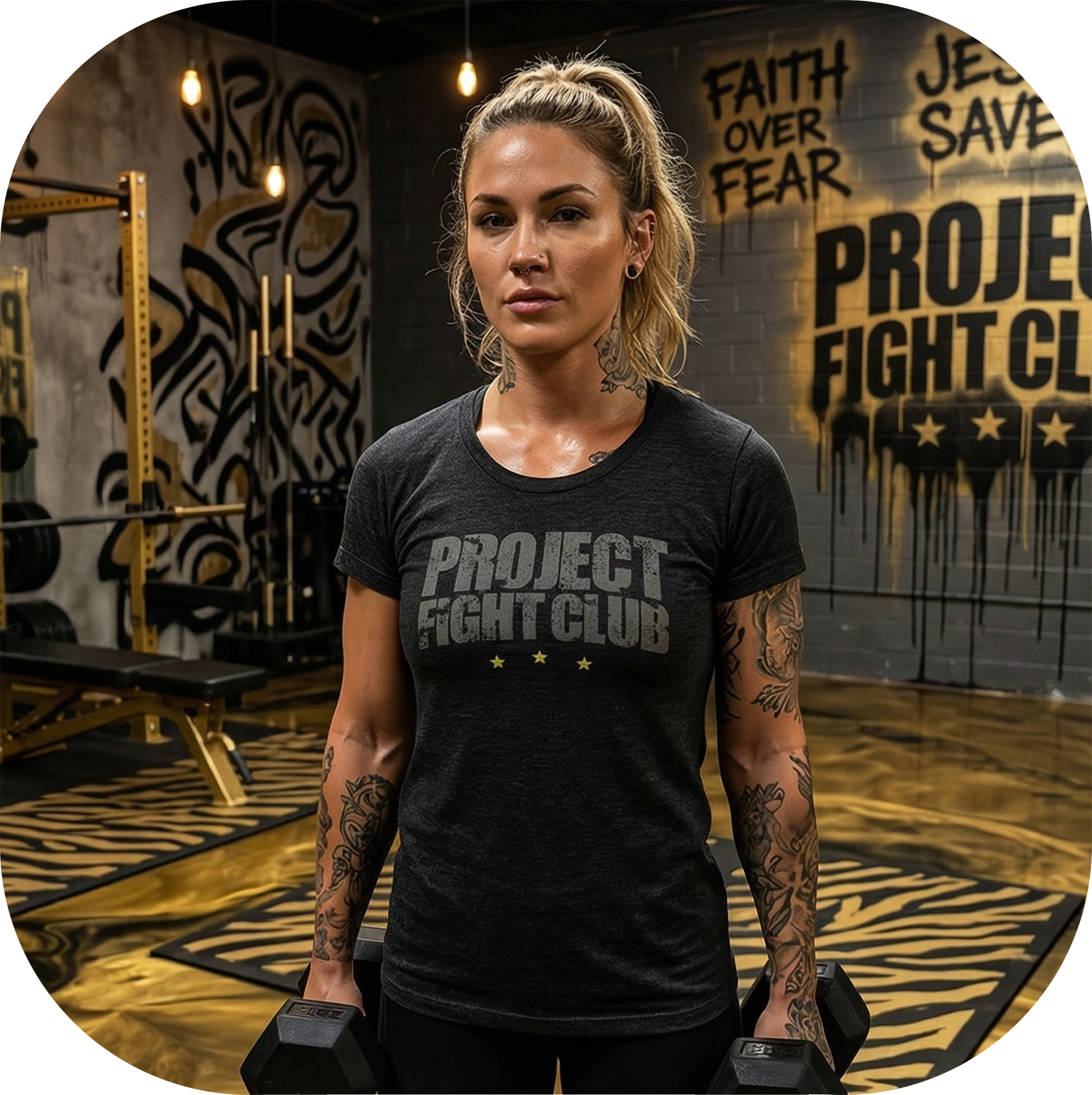 WOMENS BLACK T-SHIRT - SPREAD CHRISTIANITY