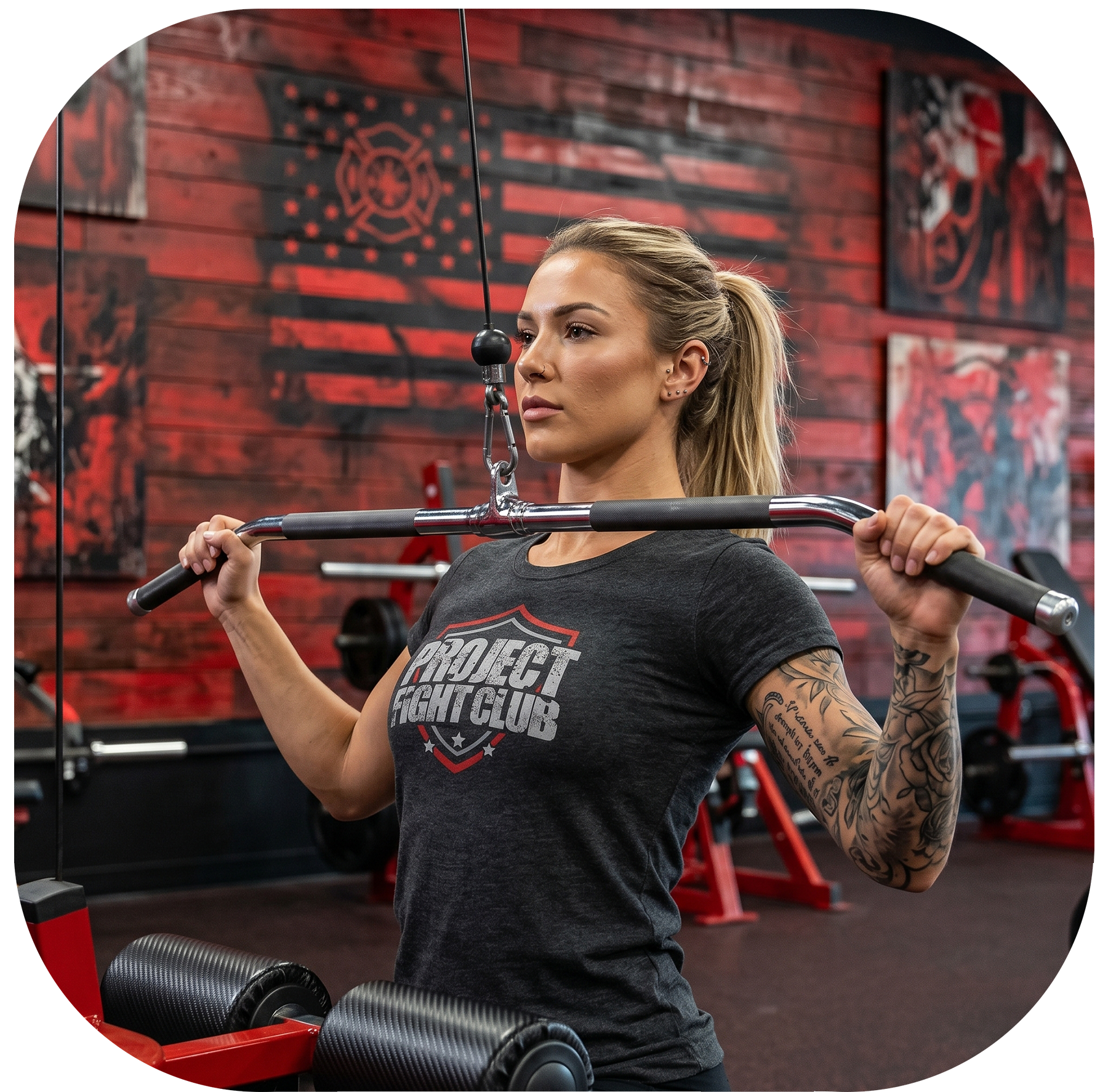 WOMENS DARK GREY T-SHIRT - HONOR FIREFIGHTERS & EMTs