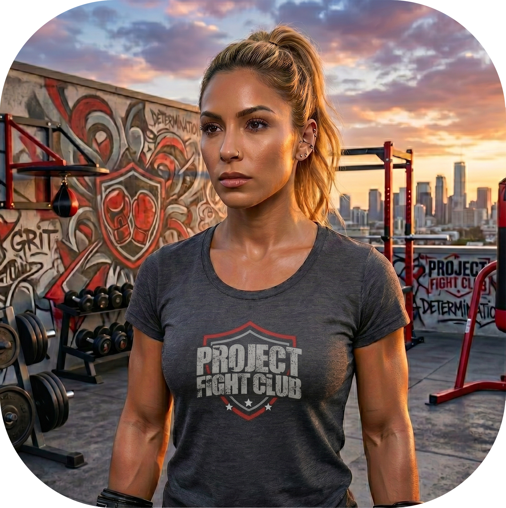 WOMENS DARK GREY T-SHIRT - HONOR FIREFIGHTERS & EMTs