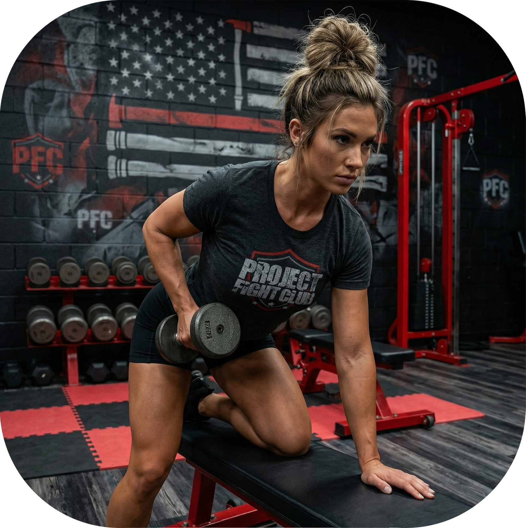 WOMENS DARK GREY T-SHIRT - HONOR FIREFIGHTERS & EMTs