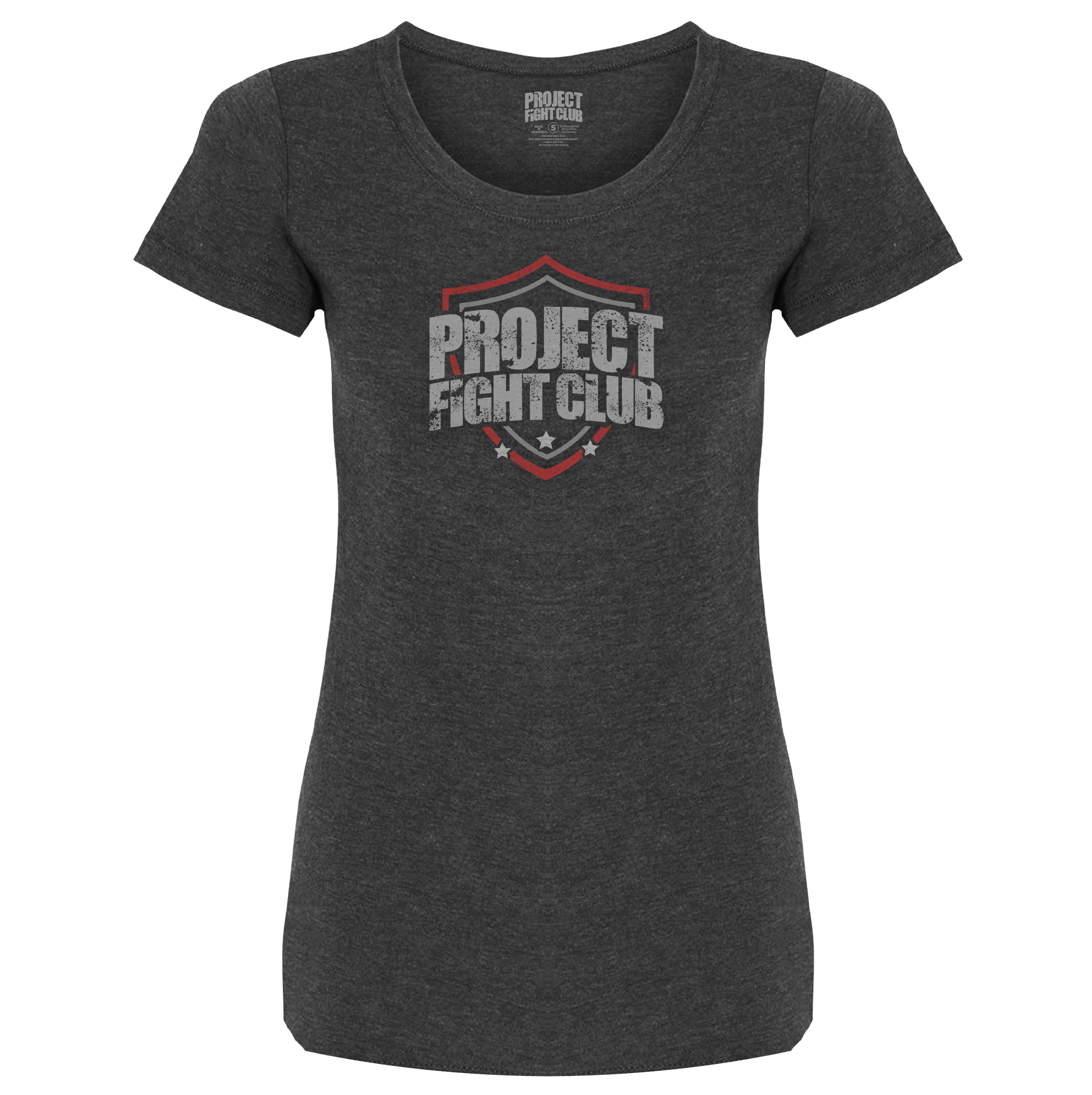 WOMENS DARK GREY T-SHIRT - HONOR FIREFIGHTERS & EMTs