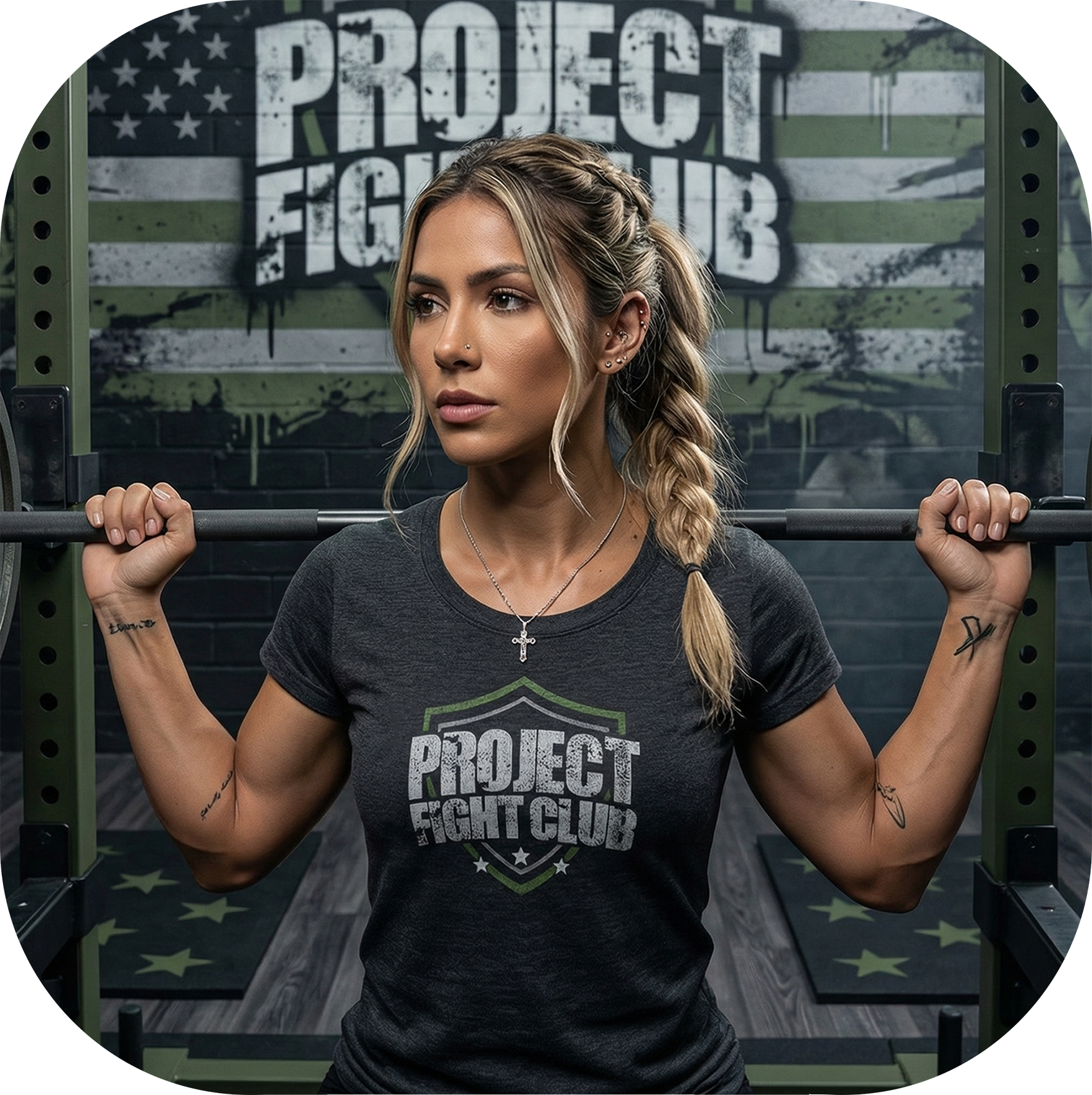 WOMENS DARK GREY T-SHIRT - HONOR SOLDIERS & VETERANS