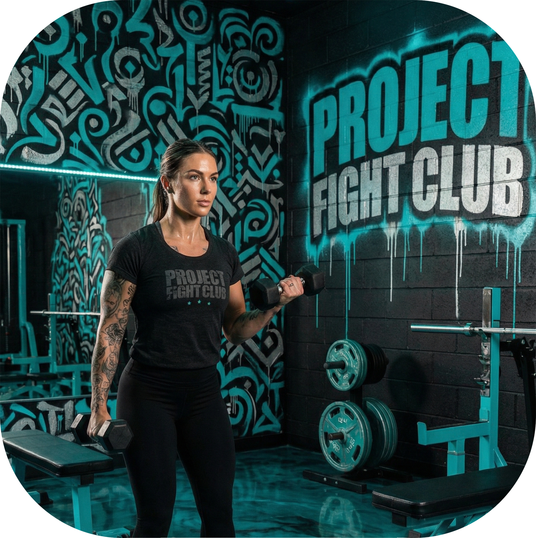 WOMENS BLACK T-SHIRT - FIGHT ADDICTION