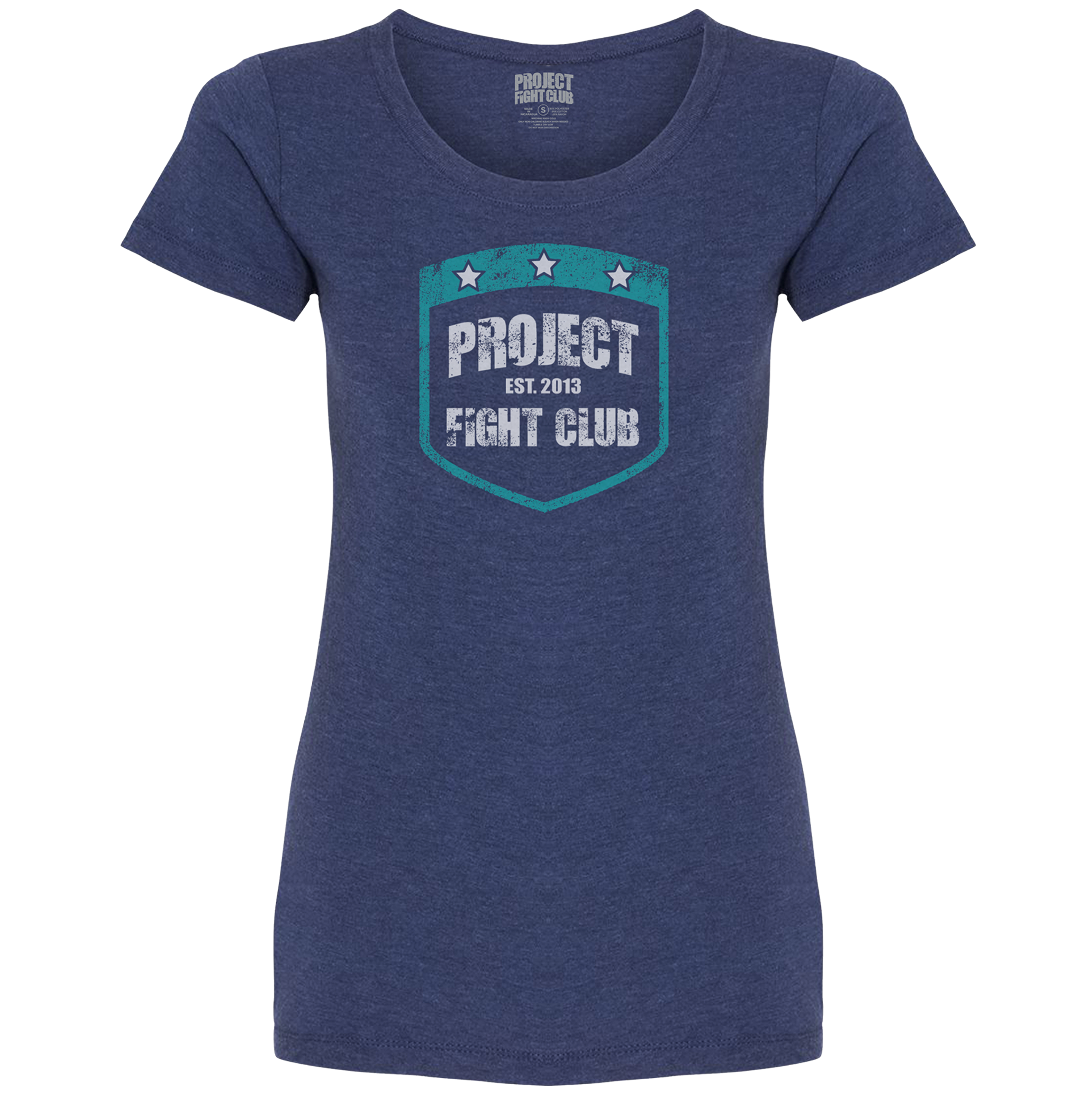 WOMENS DARK BLUE T-SHIRT - FIGHT ADDICTION