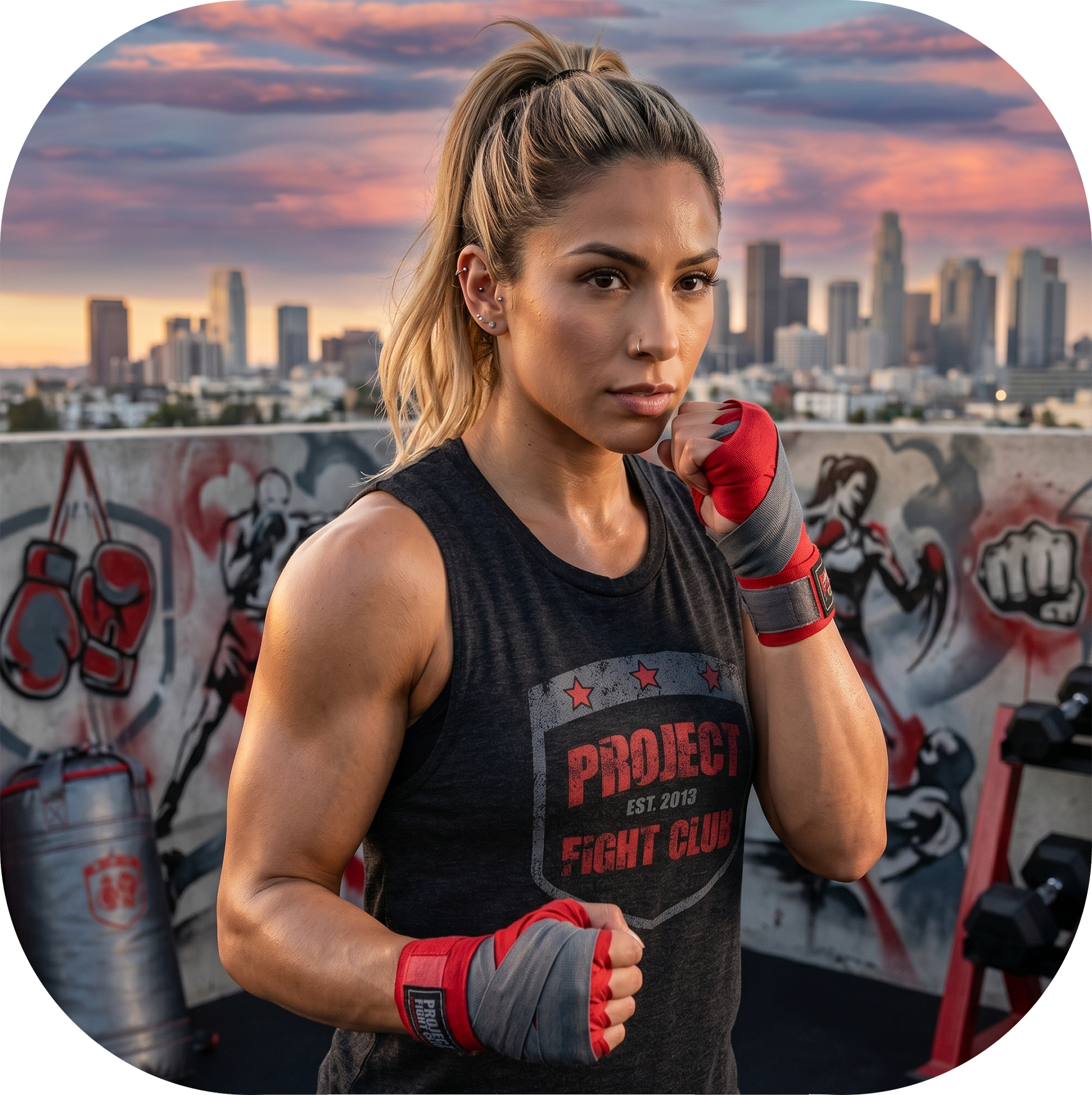 WOMENS BLACK MUSCLE TANK 2 - HONOR FIREFIGHTERS & EMTs