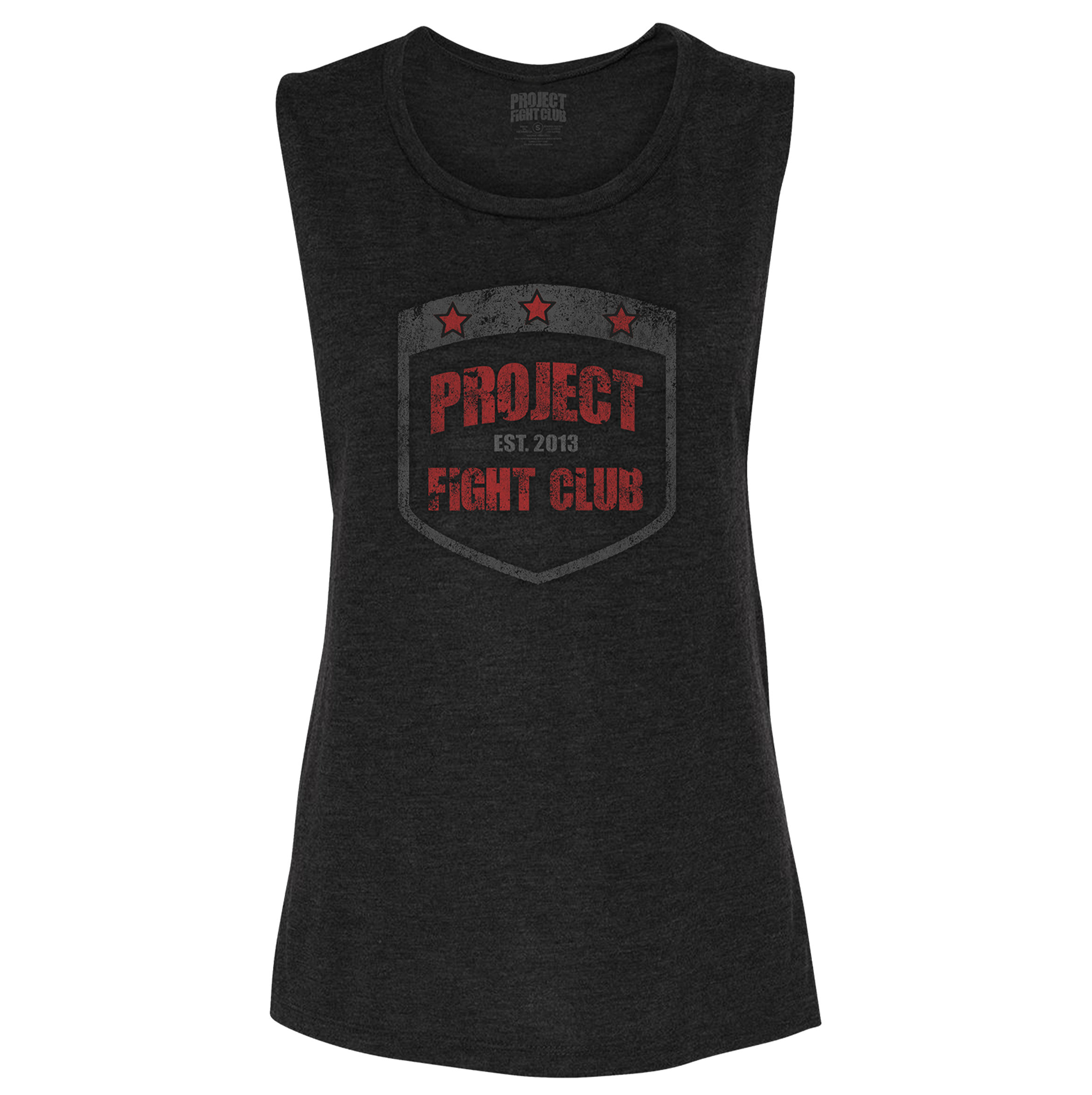 WOMENS BLACK MUSCLE TANK 2 - HONOR FIREFIGHTERS & EMTs