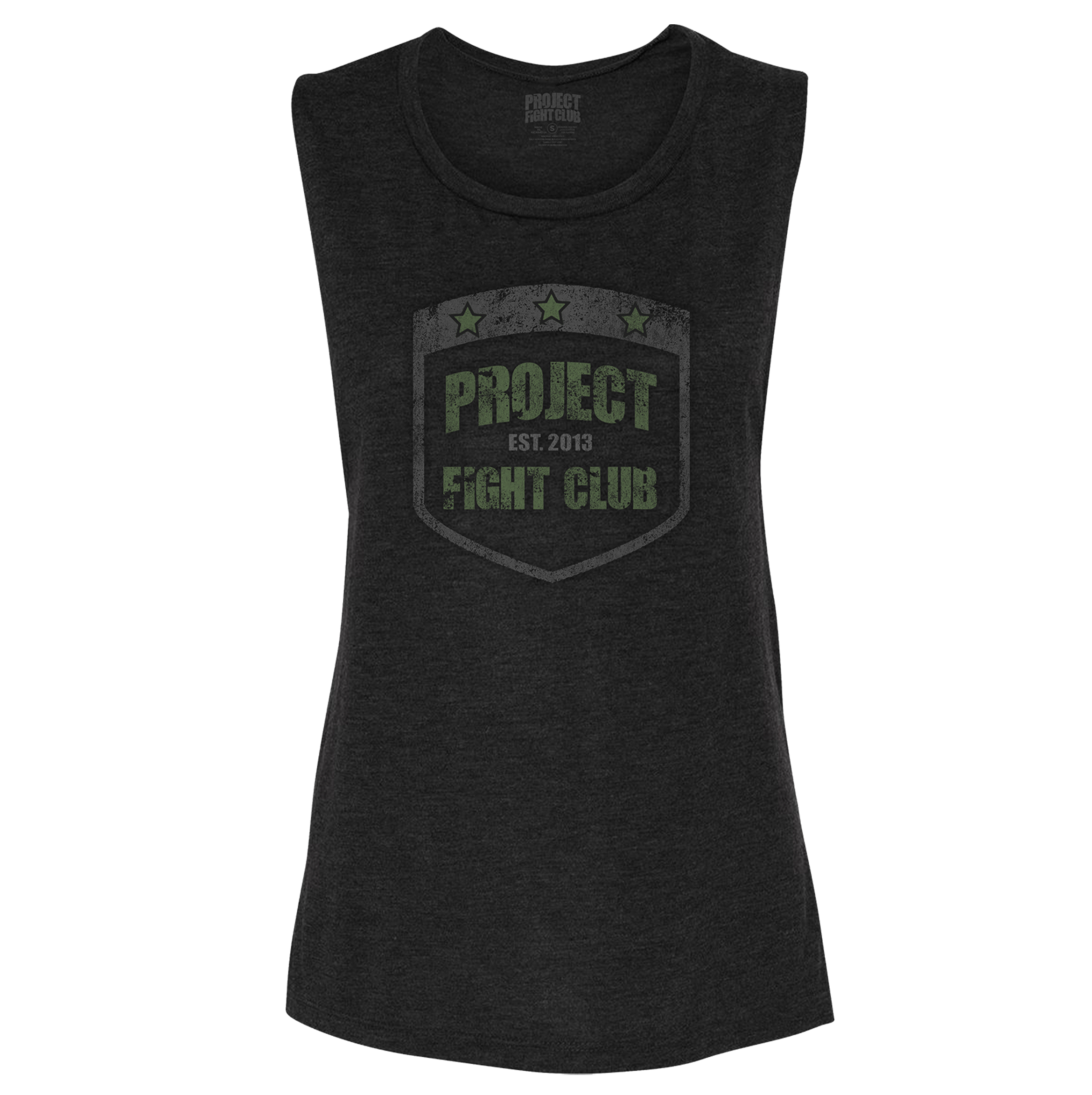 WOMENS BLACK MUSCLE TANK 2 - HONOR SOLDIERS & VETERANS