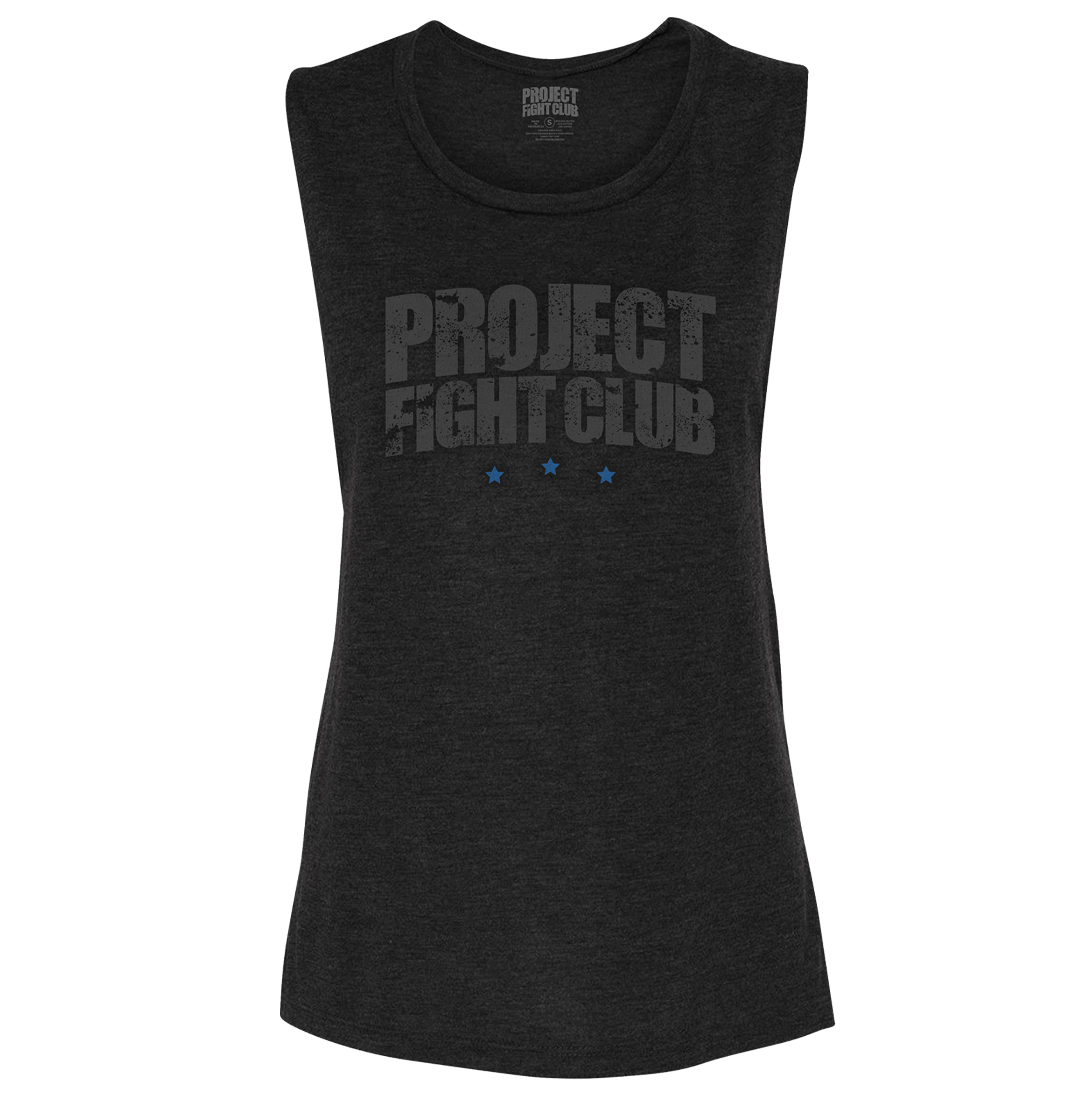 WOMENS BLACK MUSCLE TANK #2 - SUPPORT POLICE