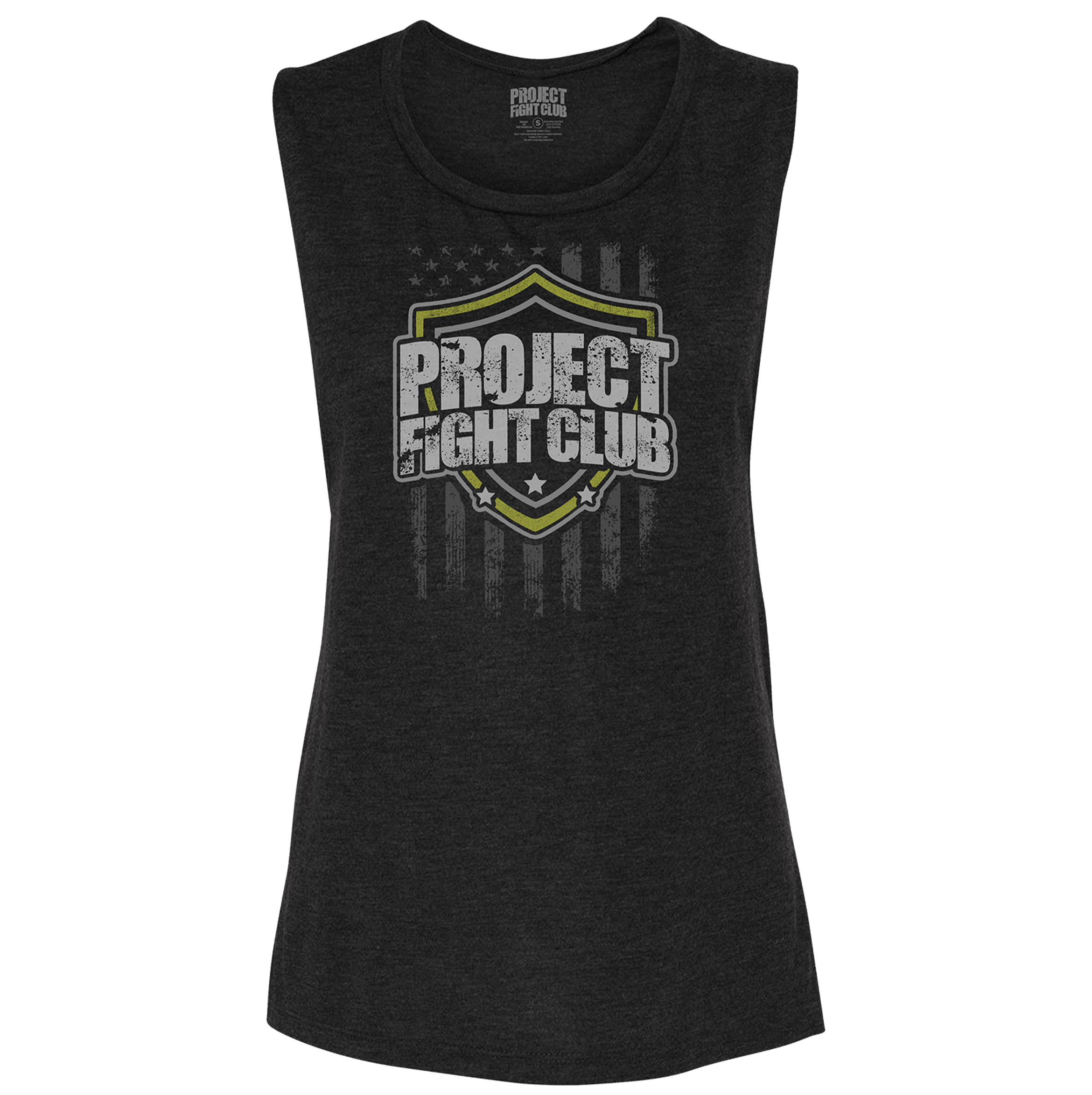 WOMENS BLACK MUSCLE TANK - SPREAD CHRISTIANITY
