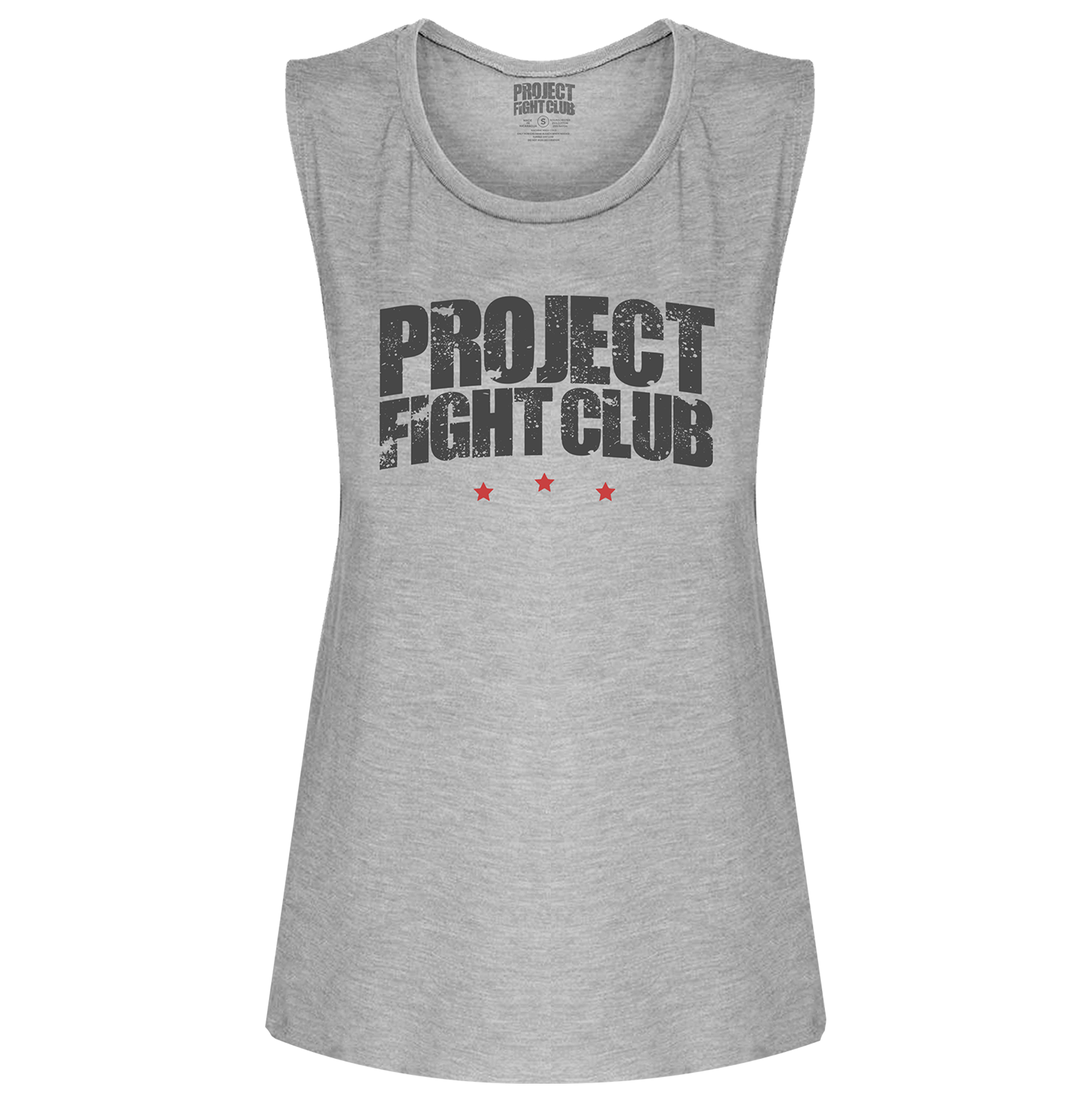 WOMENS GREY MUSCLE TANK 2 - HONOR FIREFIGHTERS & EMTs